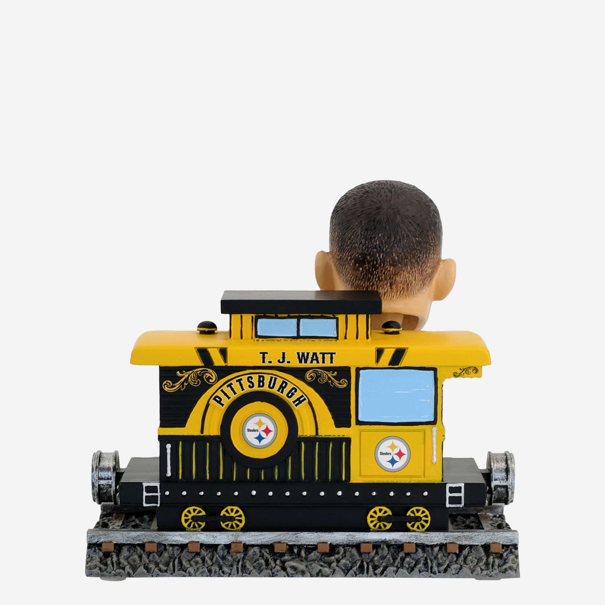 TJ Watt Pittsburgh Steelers Express Train Bobblehead - Image 5