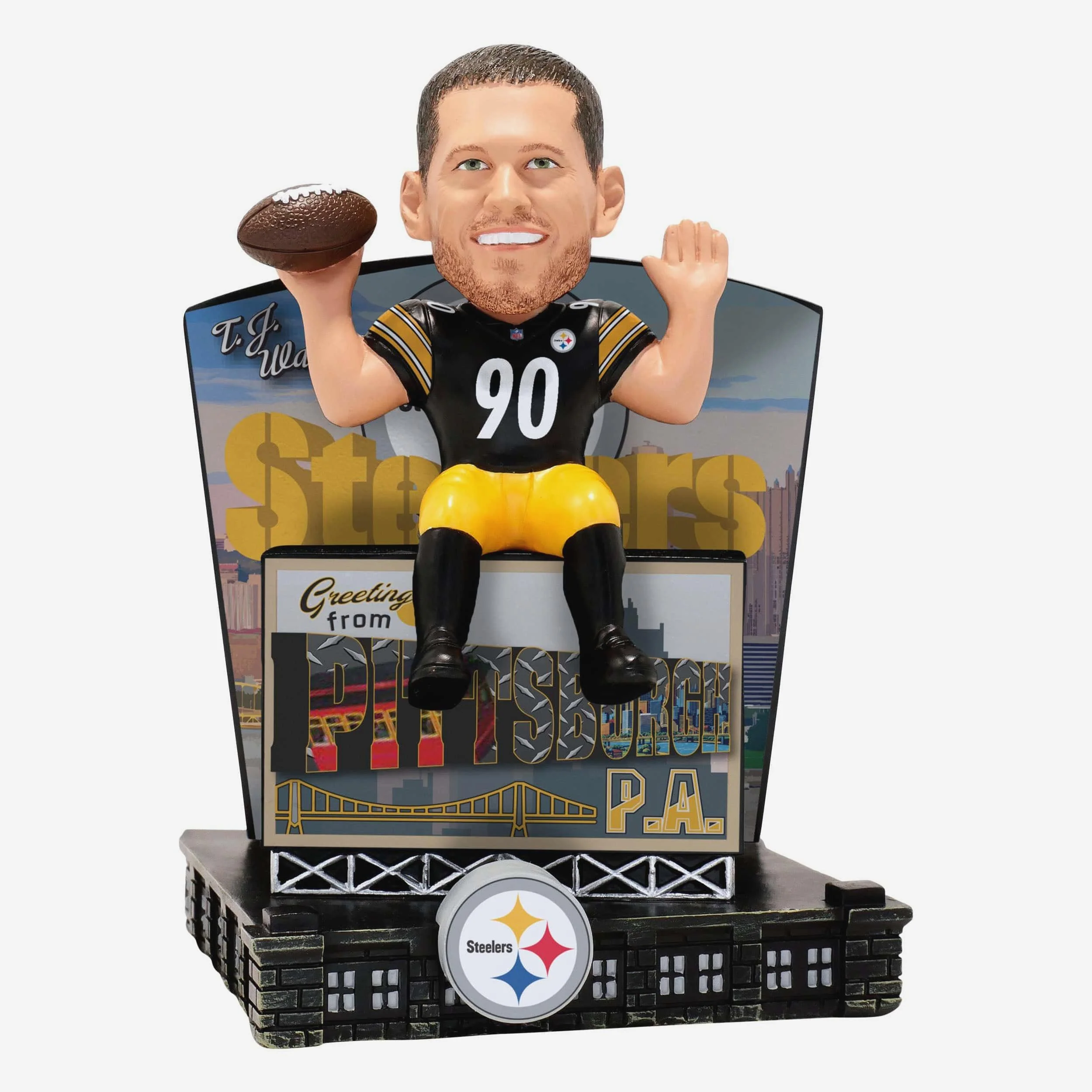 TJ Watt Pittsburgh Steelers Greetings From Bobblehead