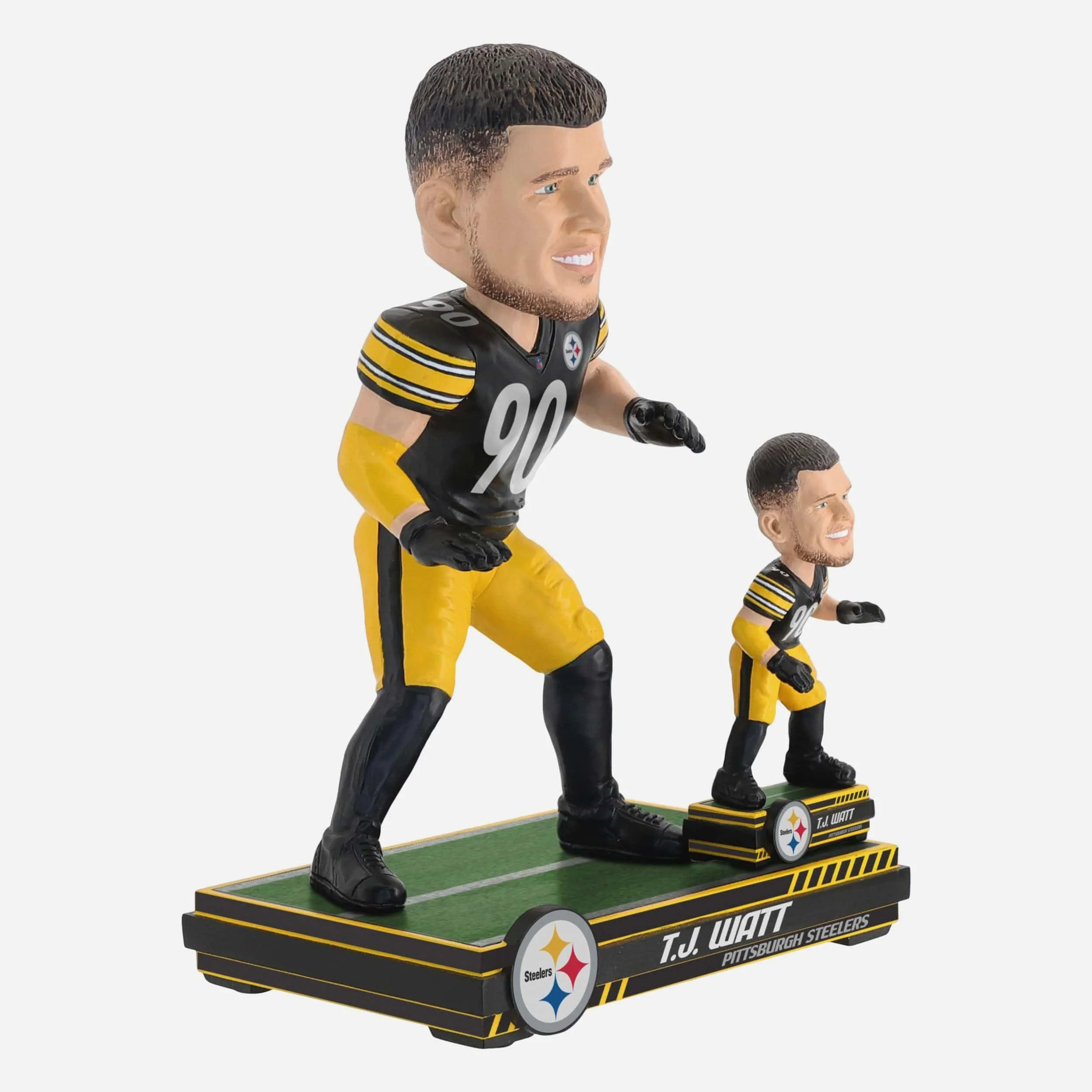 TJ Watt Pittsburgh Steelers Magnetized Bobble Dubblz Bobblehead - Image 5