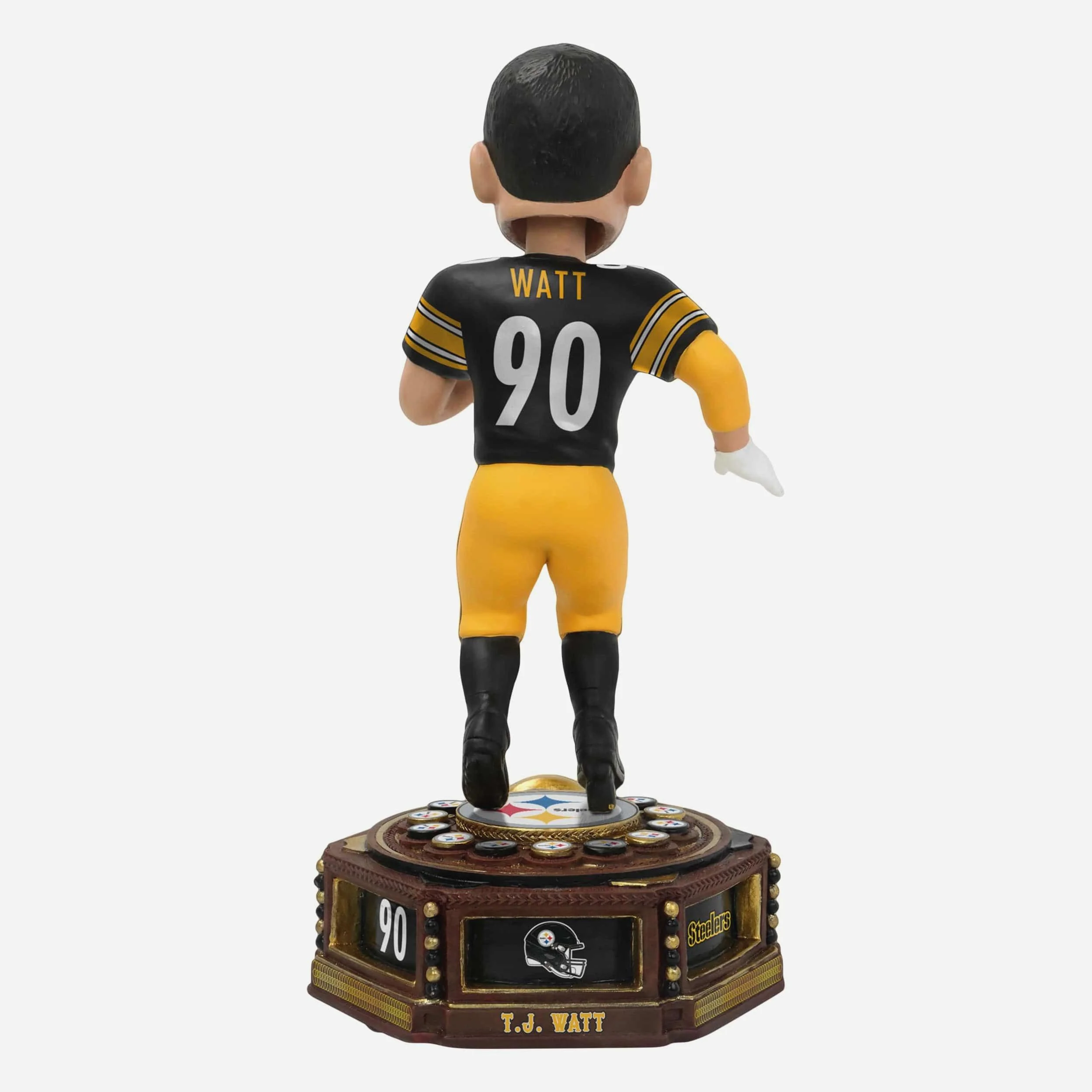 TJ Watt Pittsburgh Steelers Patch Collection Bobblehead - Image 5