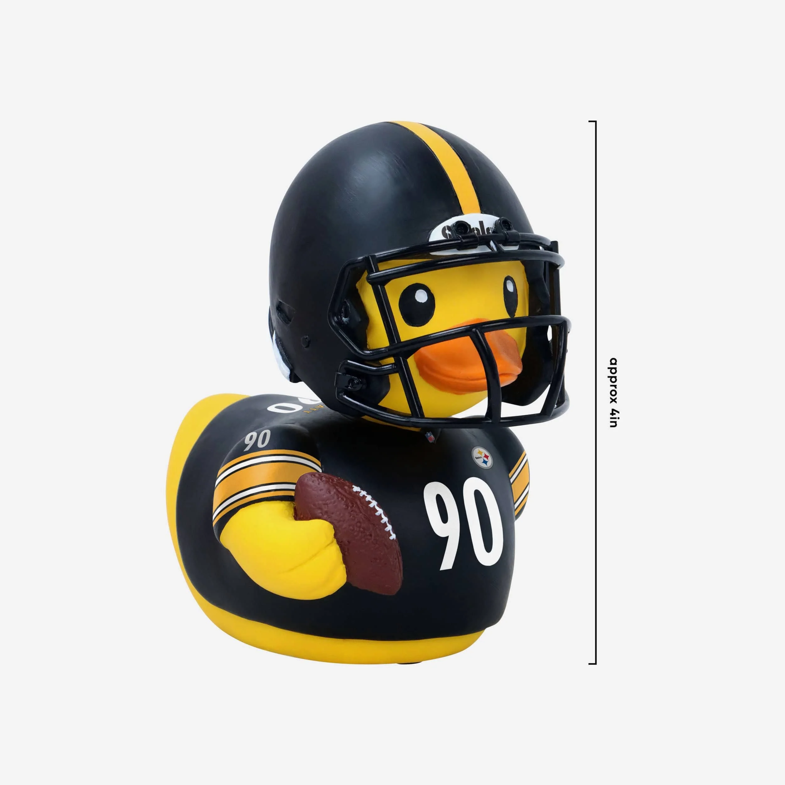 TJ Watt Pittsburgh Steelers Player Bobble Duck Mini Bobblehead - Image 4