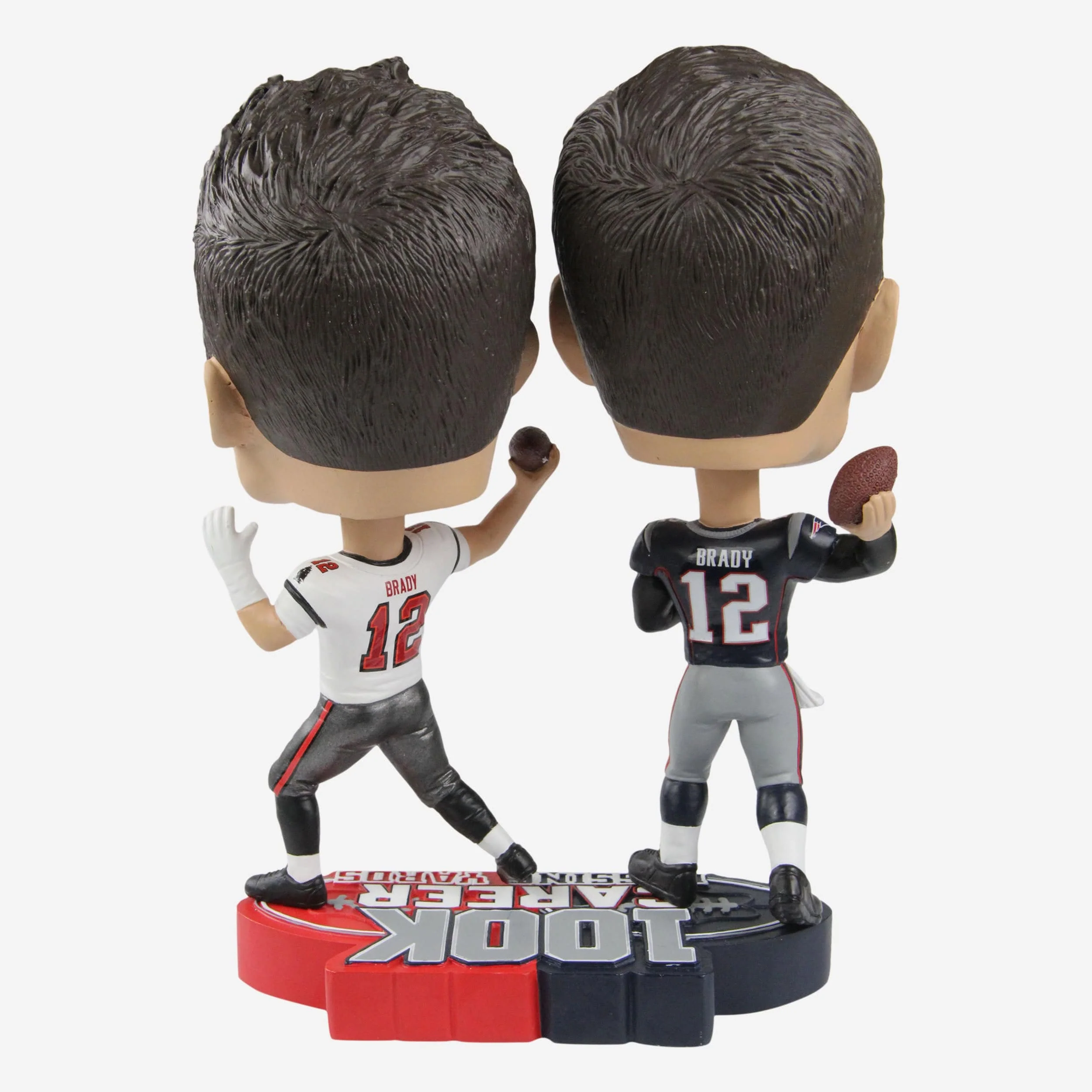 Tom Brady New England Patriots & Tampa Bay Buccaneers 100,000 Passing Yards Dual Bighead Bobblehead - Image 6