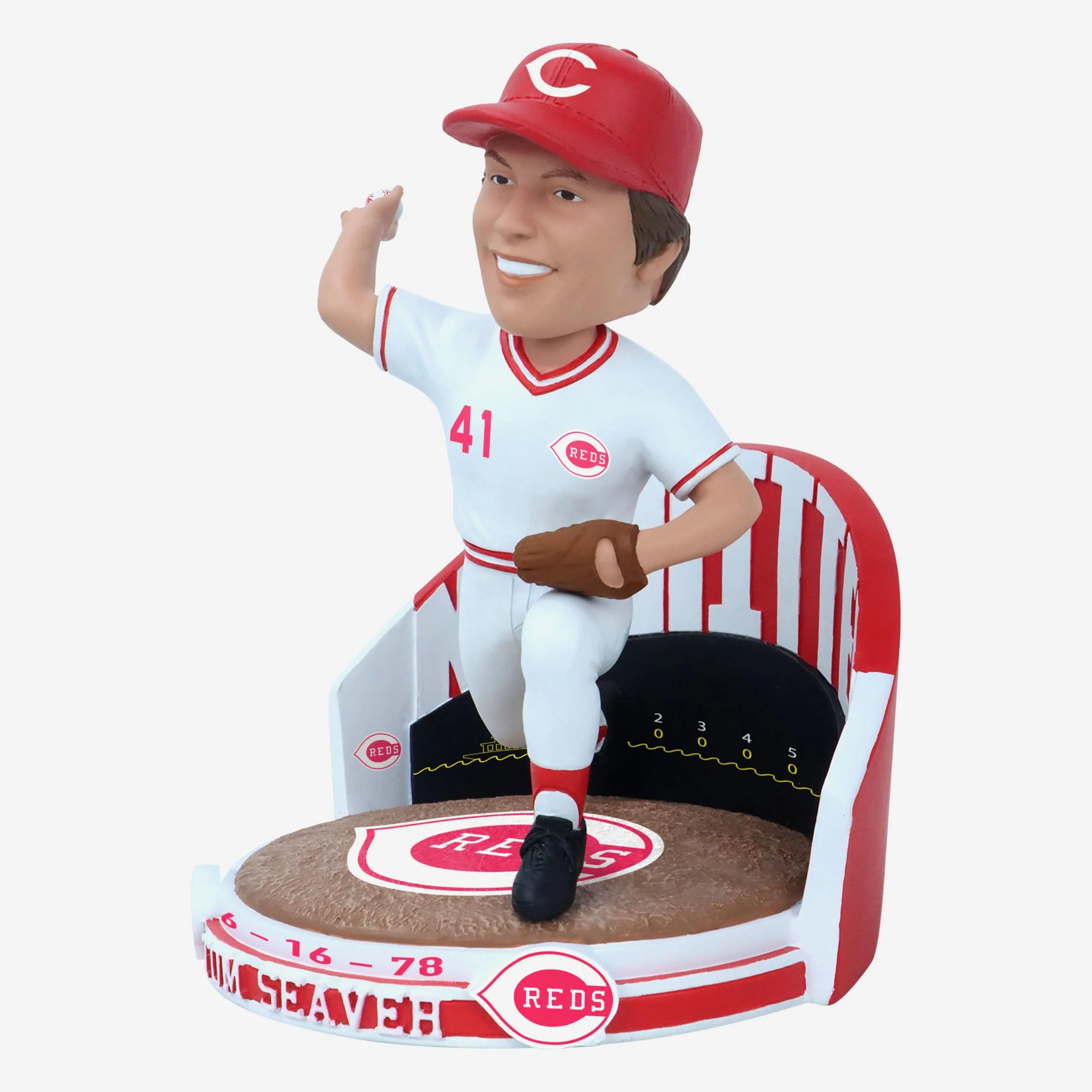 Tom Seaver Cincinnati Reds No Hitter Bobblehead - Image 4