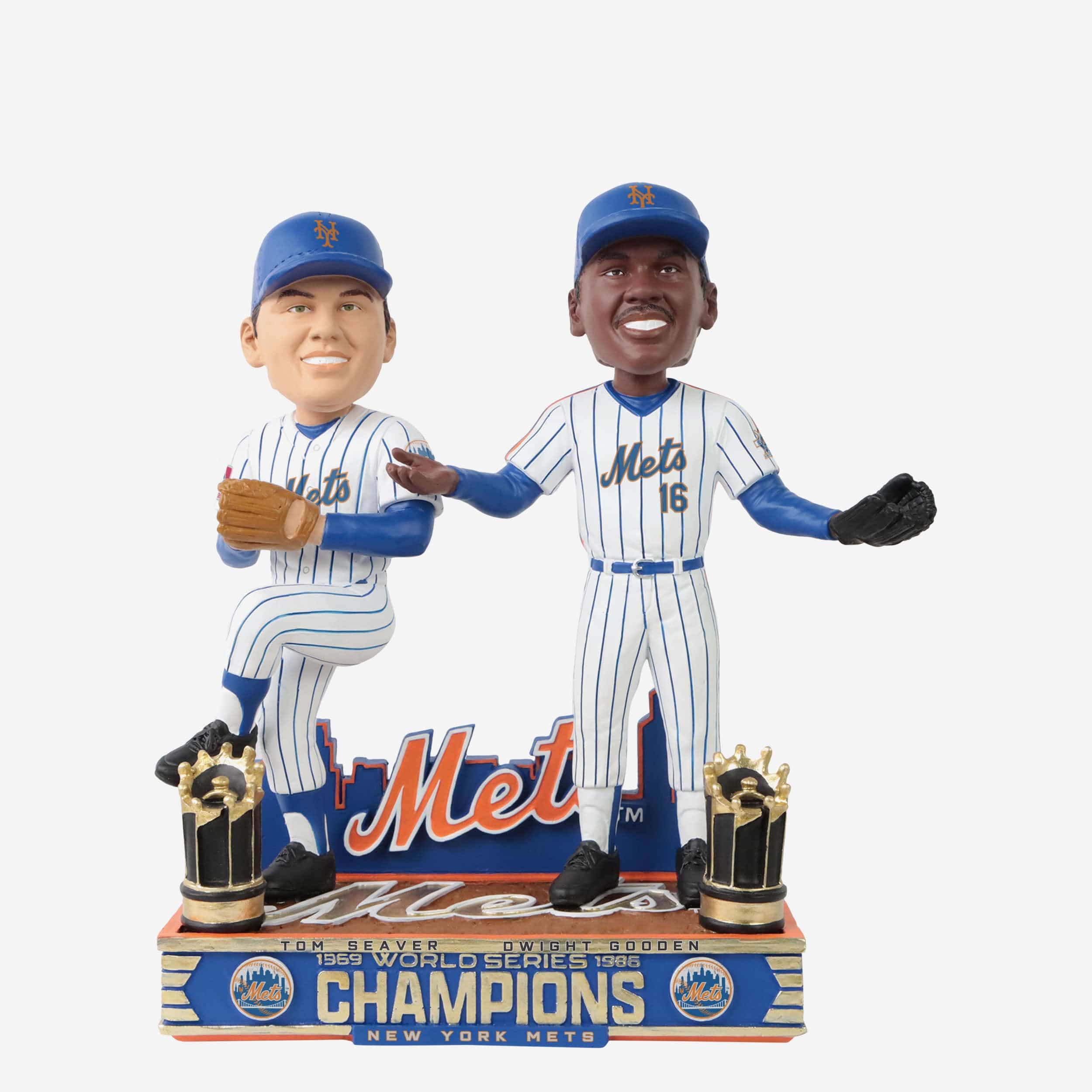 Tom Seaver & Dwight Gooden New York Mets 1969 & 1986 World Series Champions Dual Bobblehead