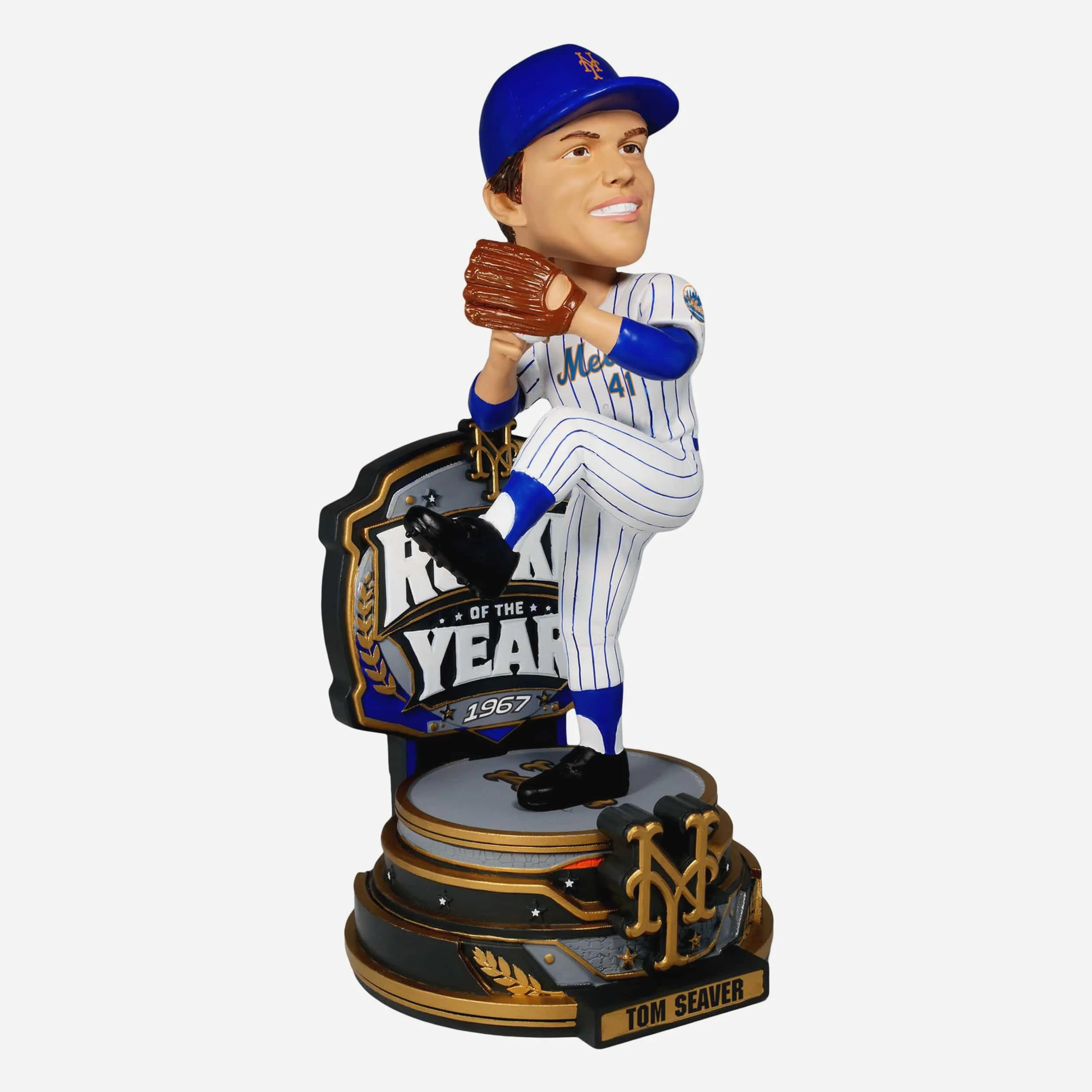 Tom Seaver New York Mets 1967 Rookie of the Year Bobblehead - Image 4