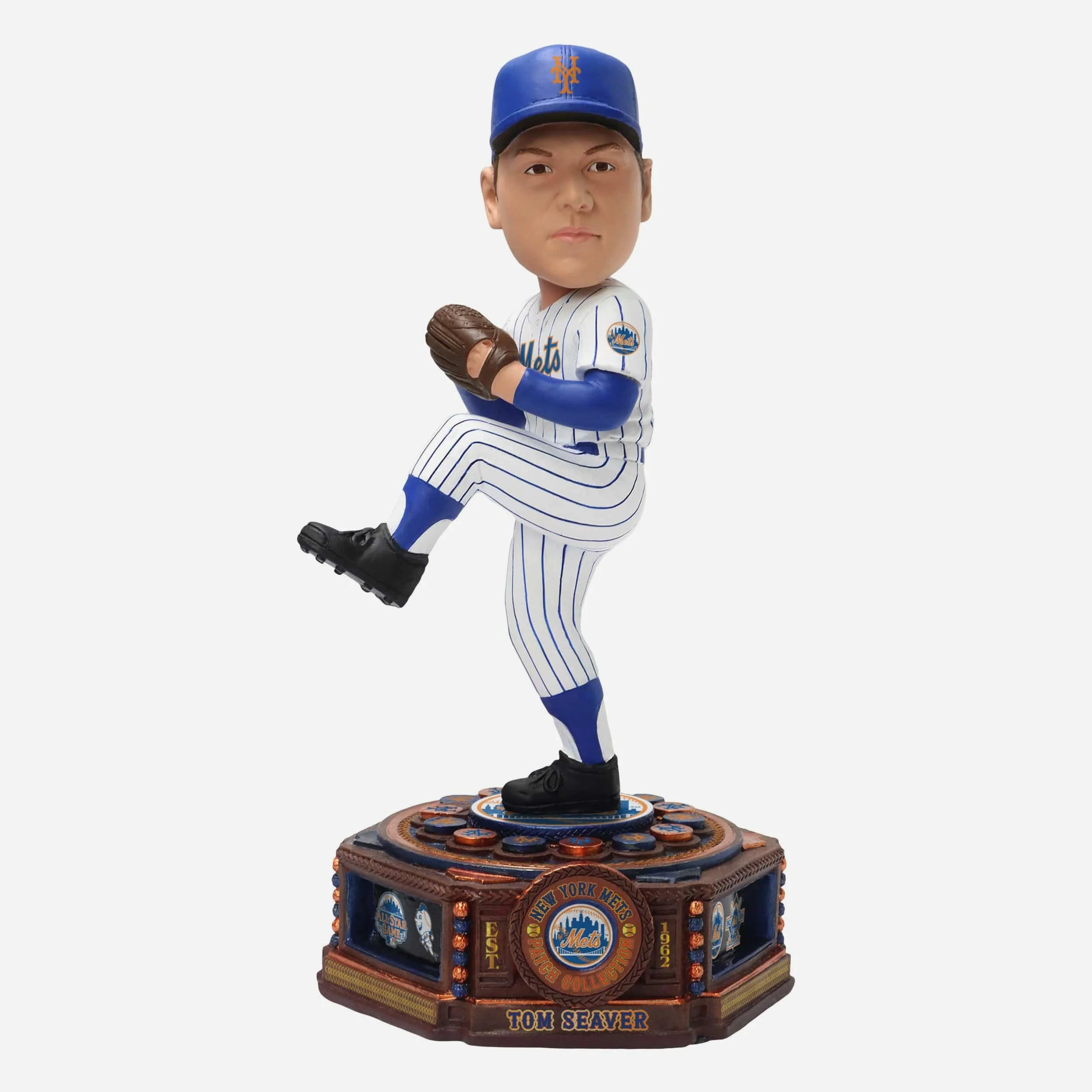 Tom Seaver New York Mets Patch Collection Bobblehead