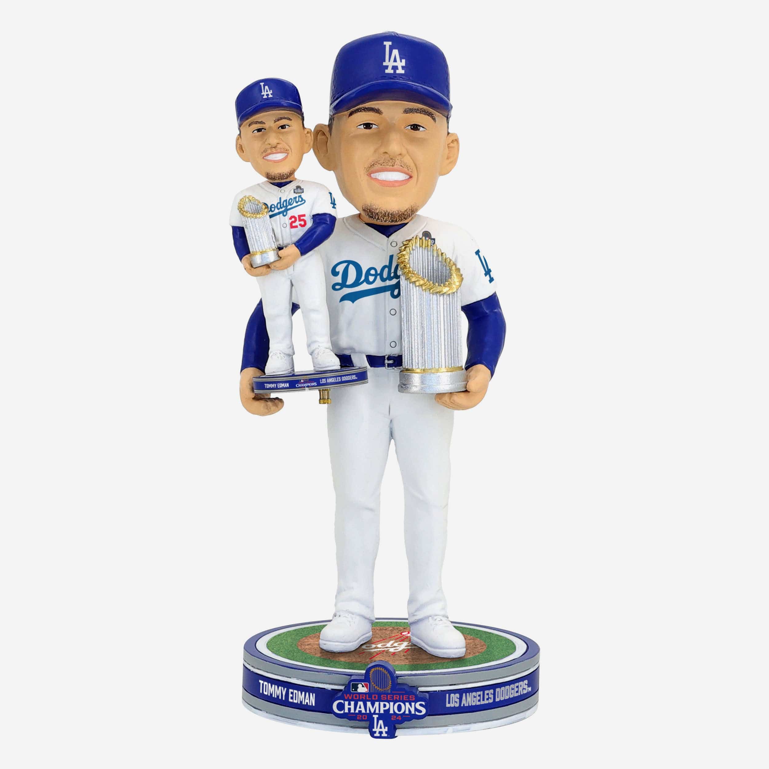 Tommy Edman Los Angeles Dodgers 2024 World Series Champions Bobble Dubblz Bobblehead