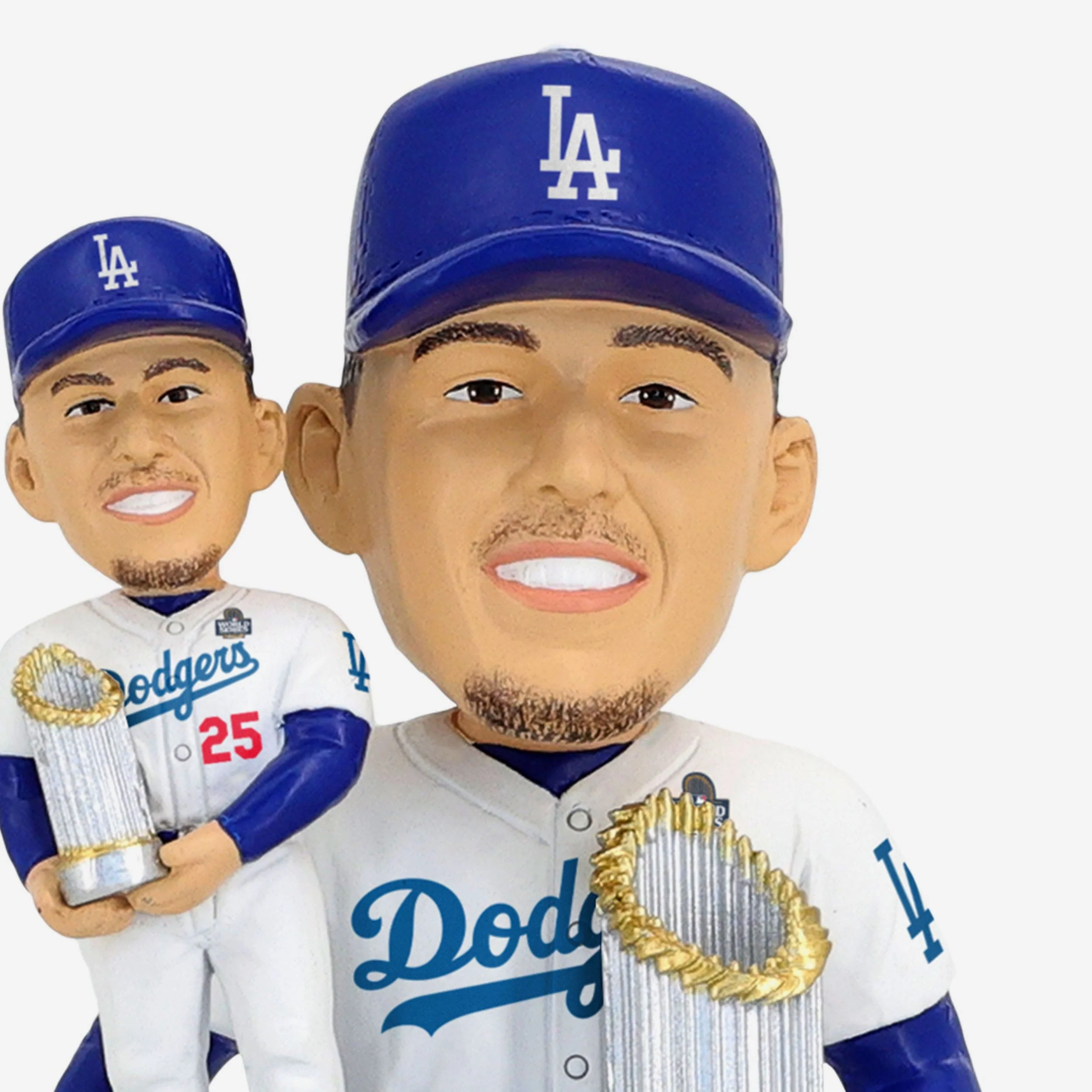 Tommy Edman Los Angeles Dodgers 2024 World Series Champions Bobble Dubblz Bobblehead - Image 2