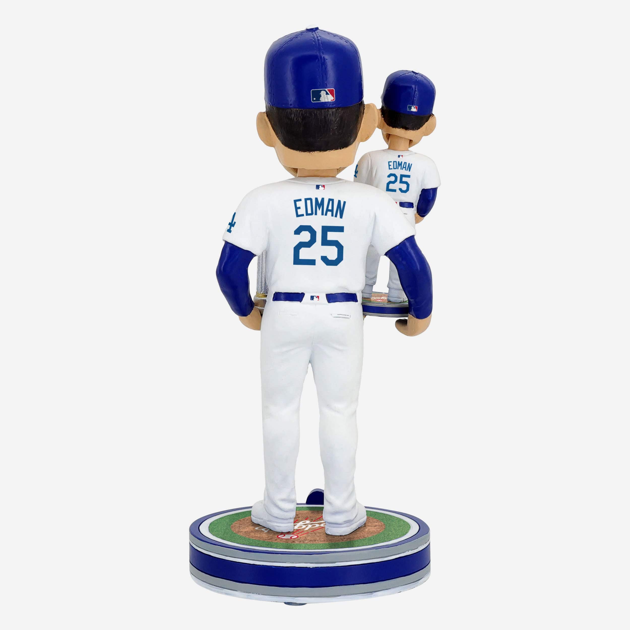Tommy Edman Los Angeles Dodgers 2024 World Series Champions Bobble Dubblz Bobblehead - Image 7