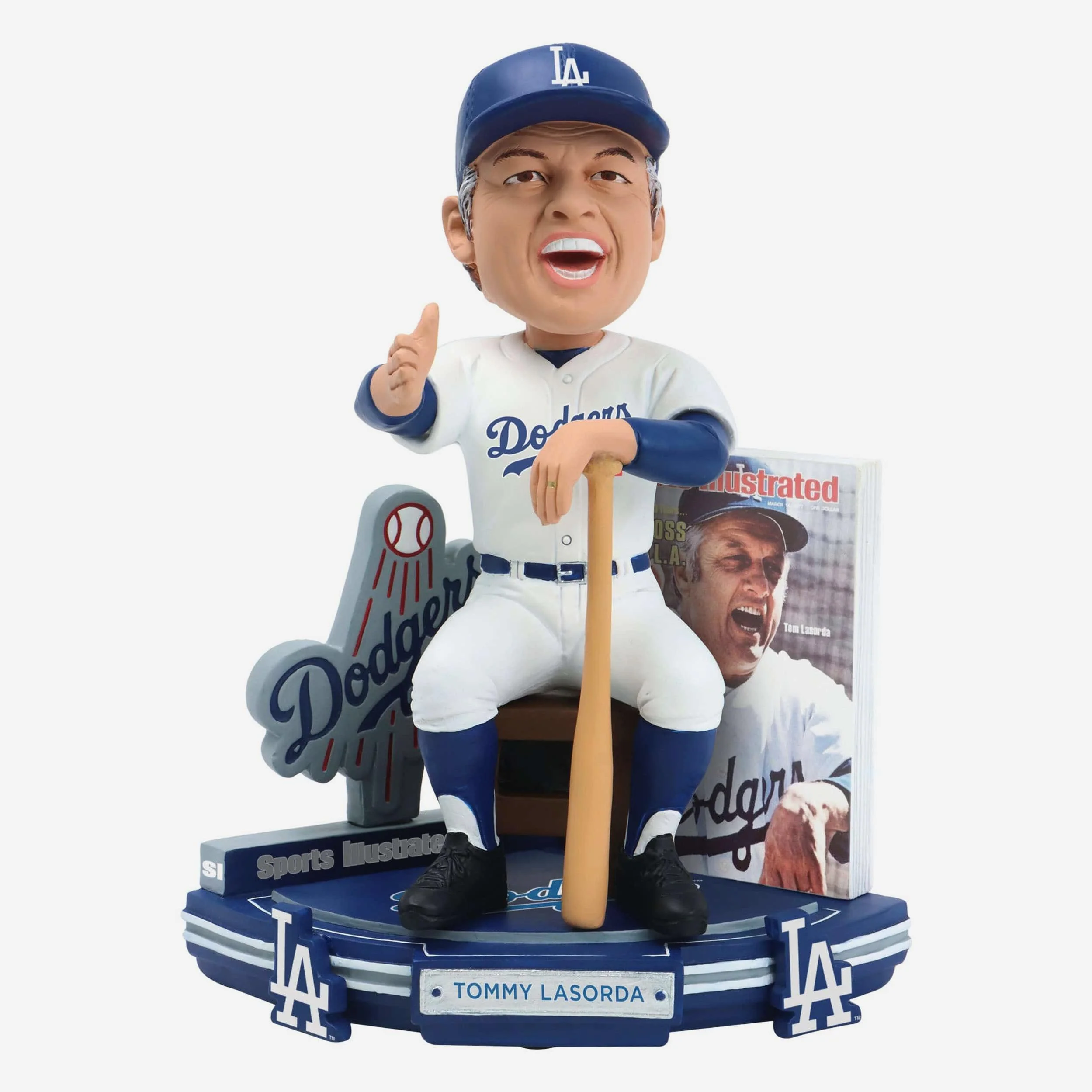 Tommy Lasorda Los Angeles Dodgers New Boss In LA Sports Illustrated Cover Bobblehead