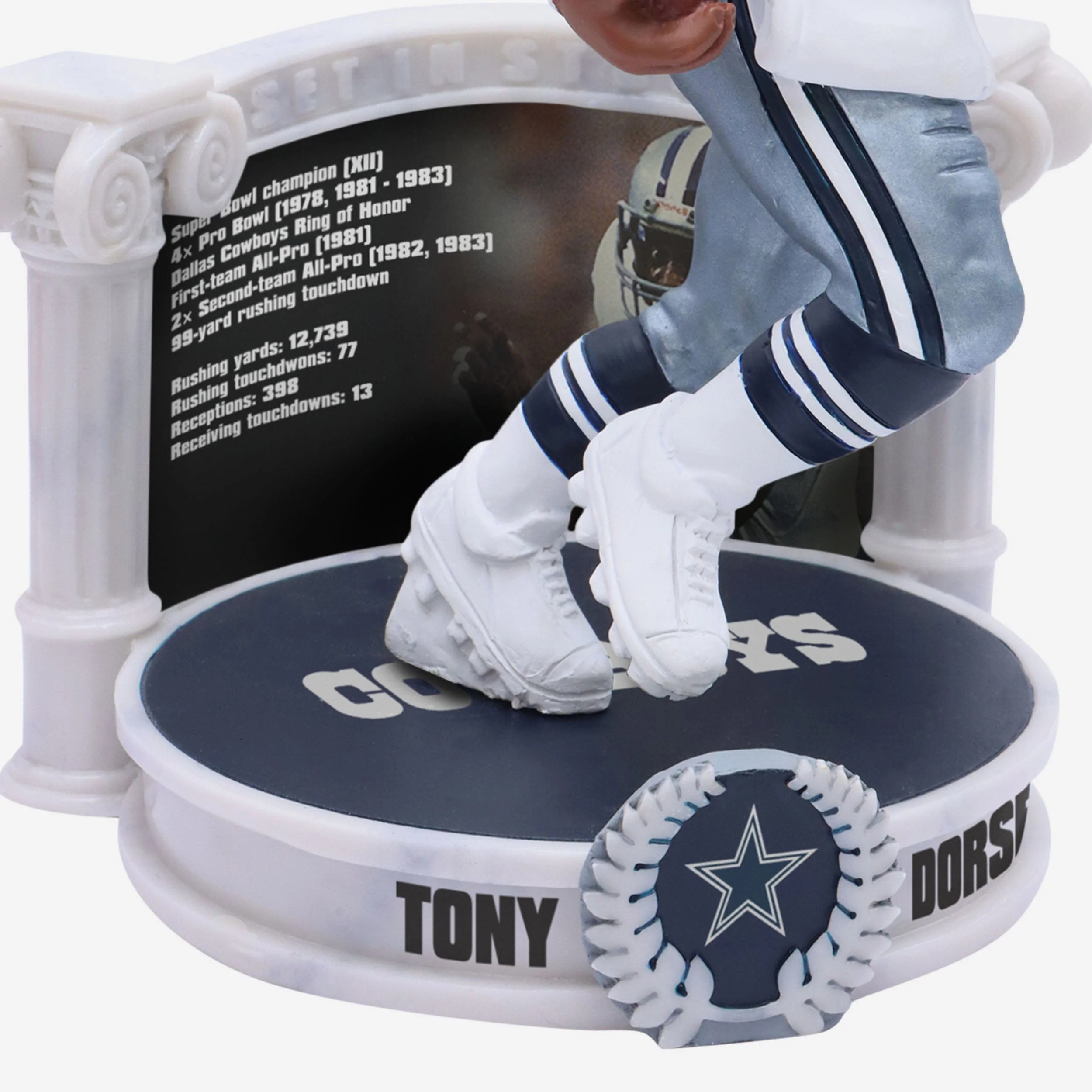 Tony Dorsett Dallas Cowboys Career Retrospective Bobblehead - Image 3