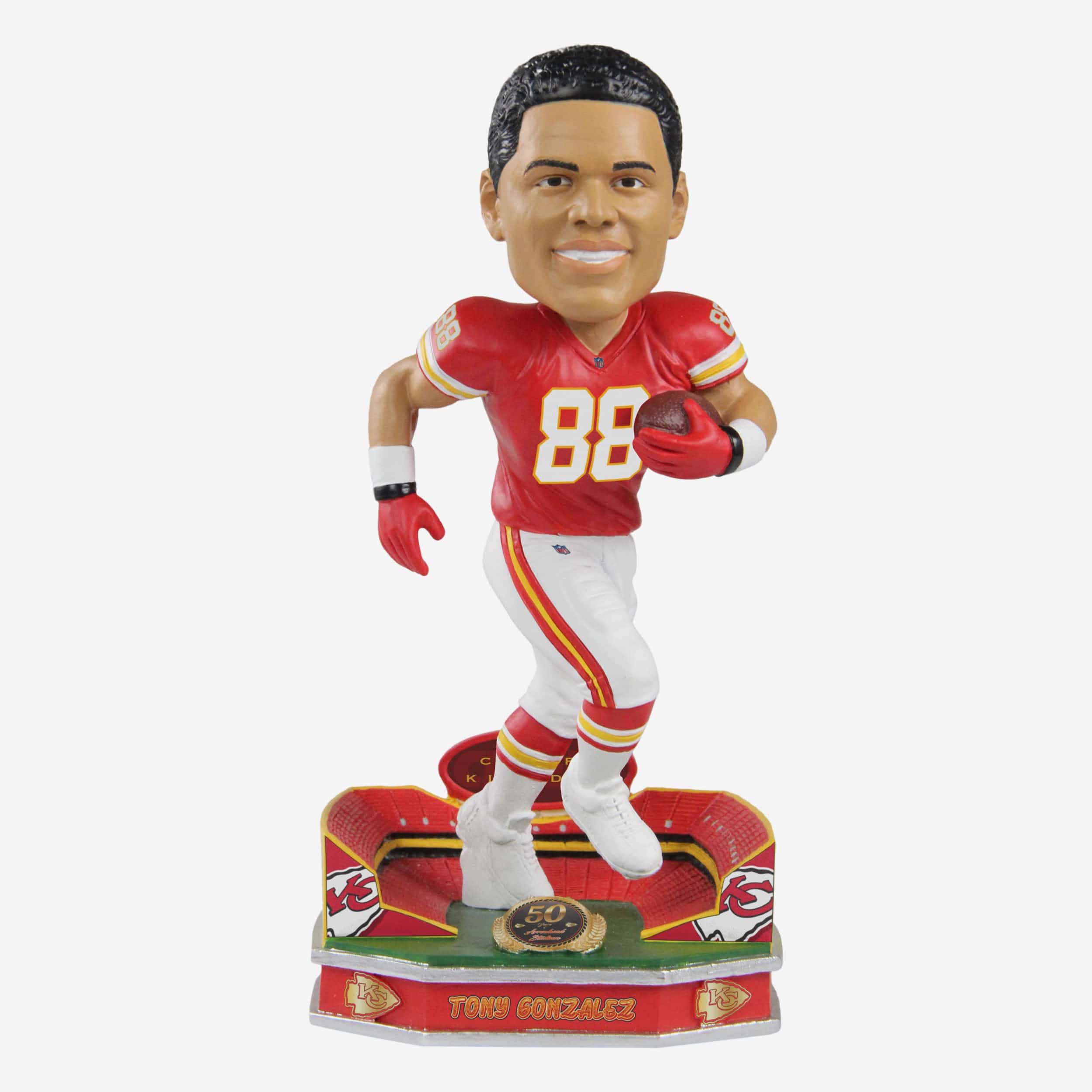Tony Gonzalez Kansas City Chiefs Arrowhead Stadium 50th Anniversary Bobblehead
