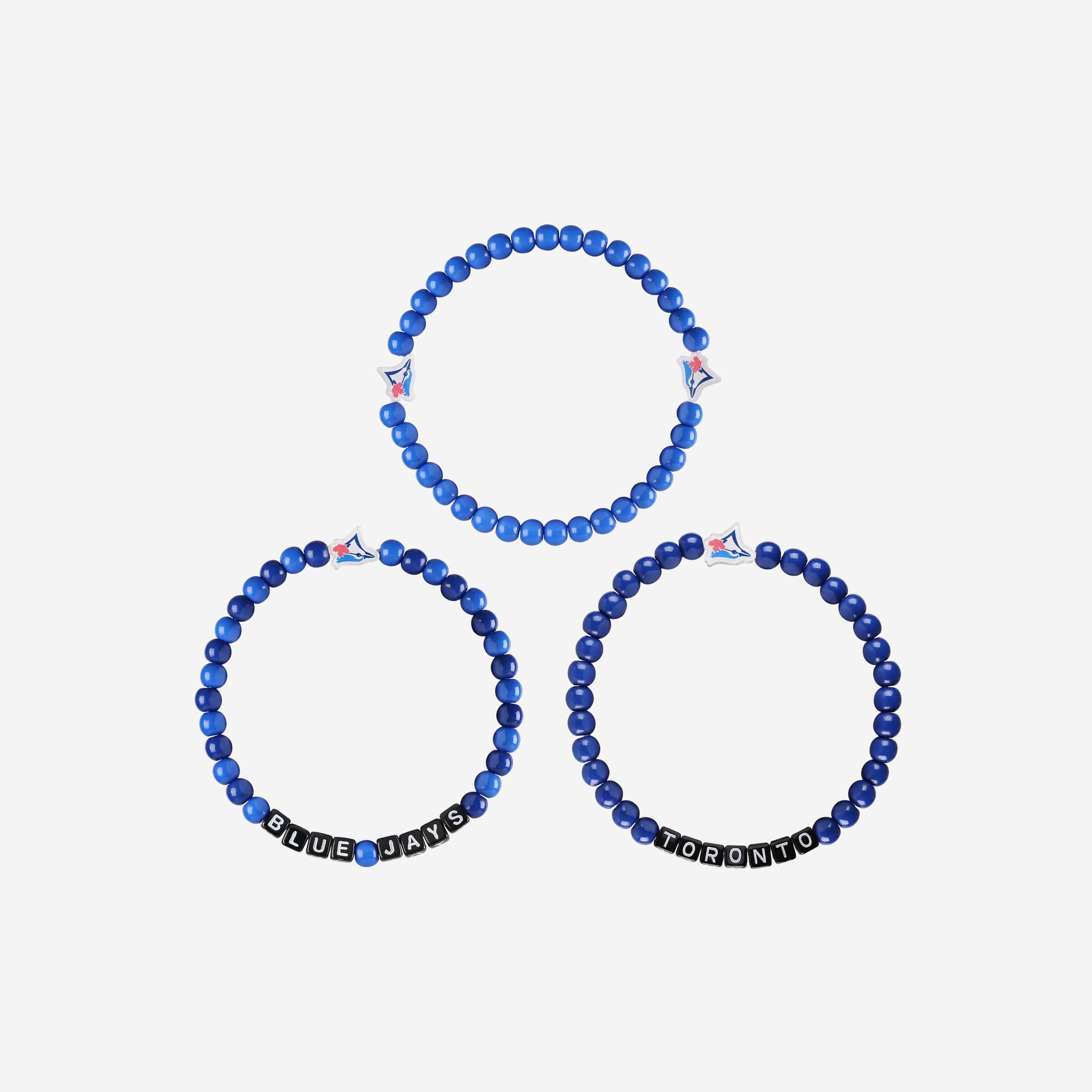 Toronto Blue Jays 3 Pack Beaded Friendship Bracelet - Image 3