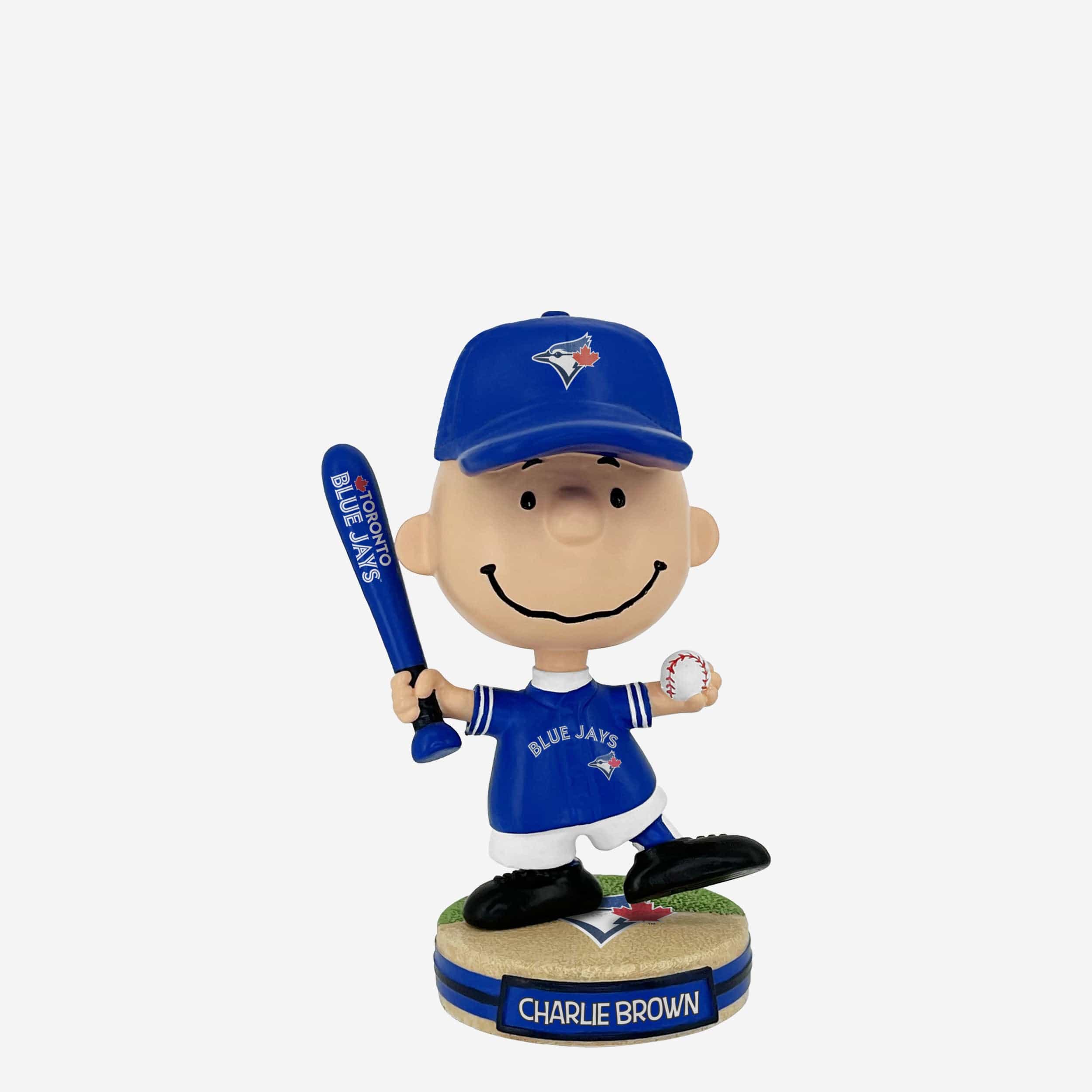 Toronto Blue Jays Charlie Brown Peanuts Mini Bighead Bobblehead