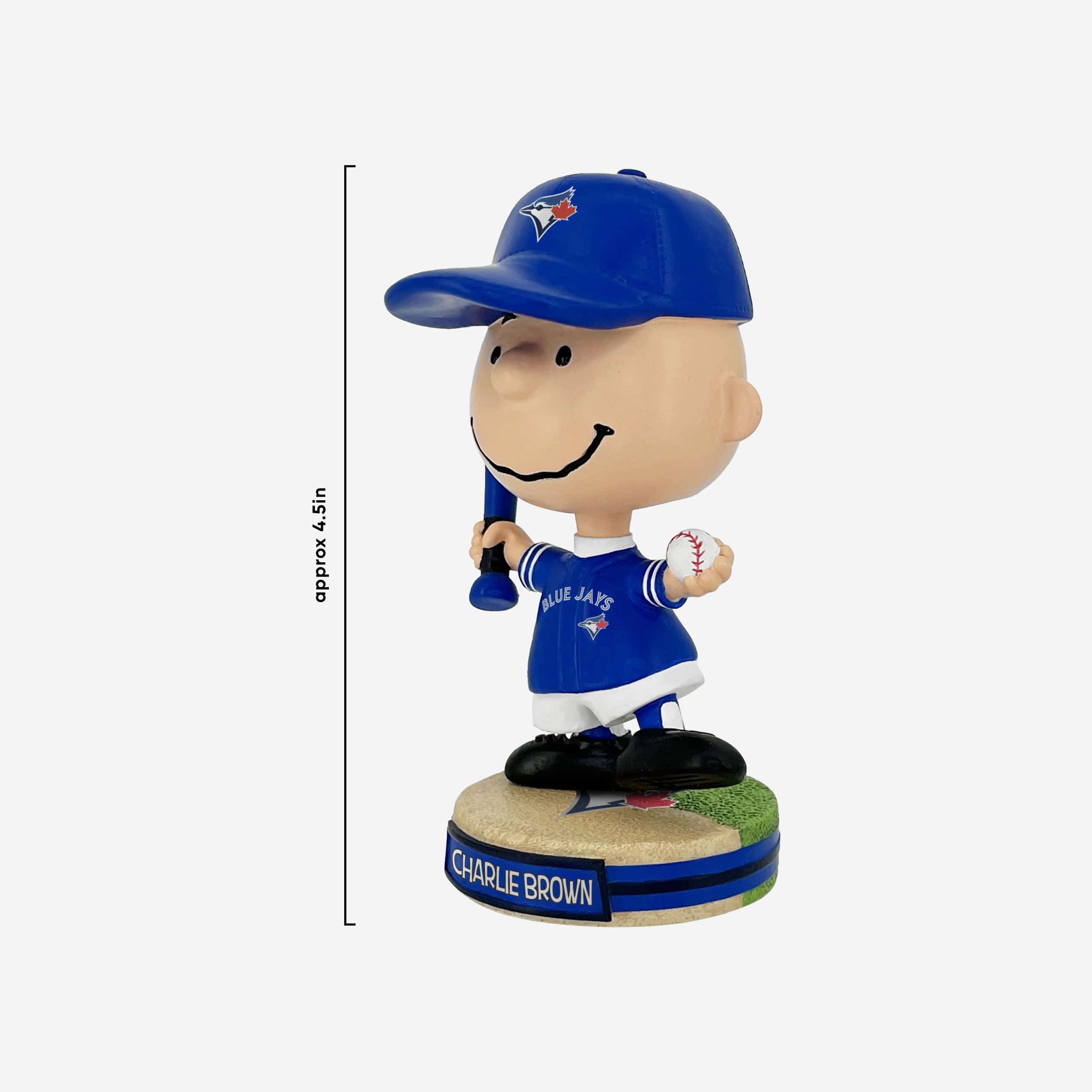 Toronto Blue Jays Charlie Brown Peanuts Mini Bighead Bobblehead - Image 4