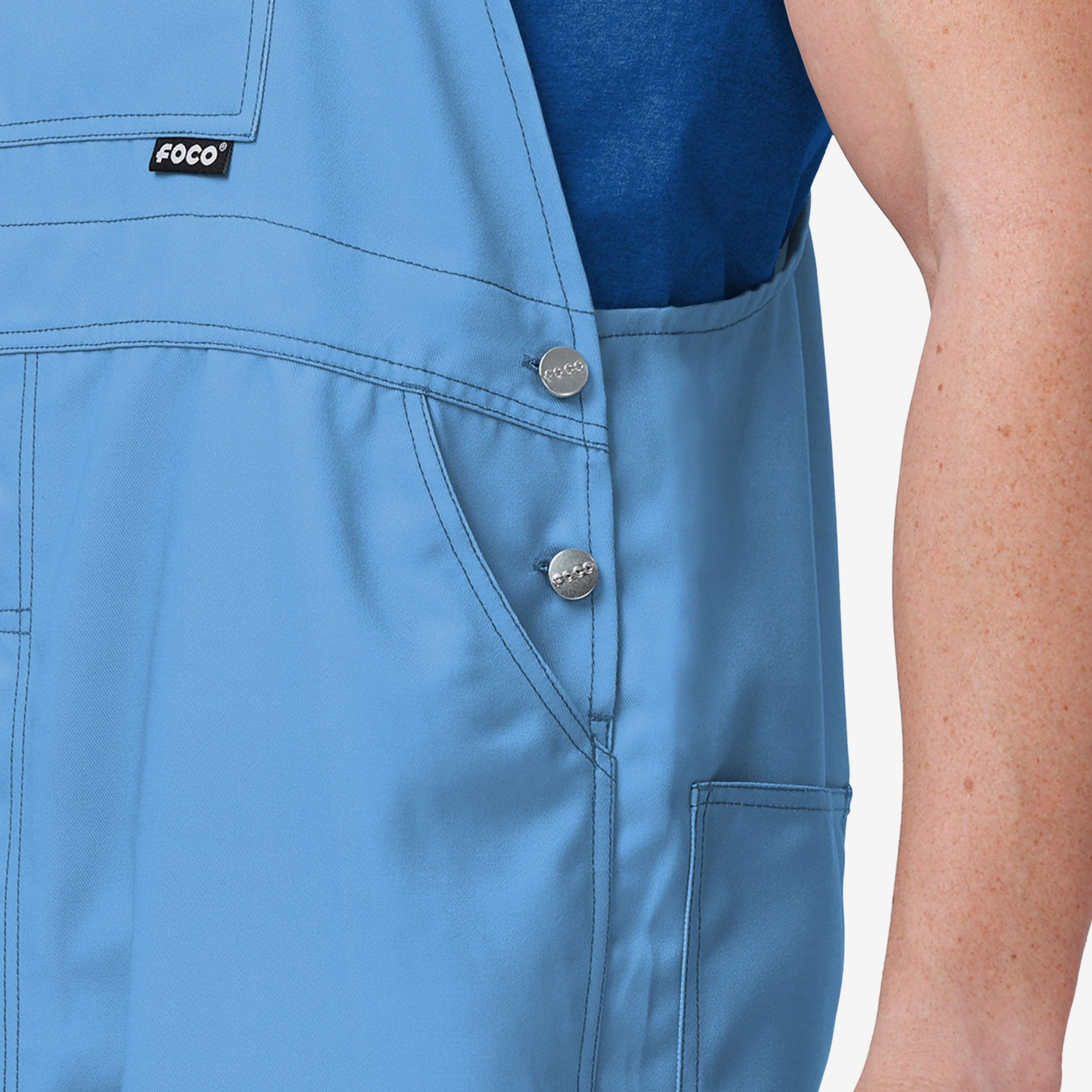 Toronto Blue Jays Mens Big Logo Bib Overalls - Image 5