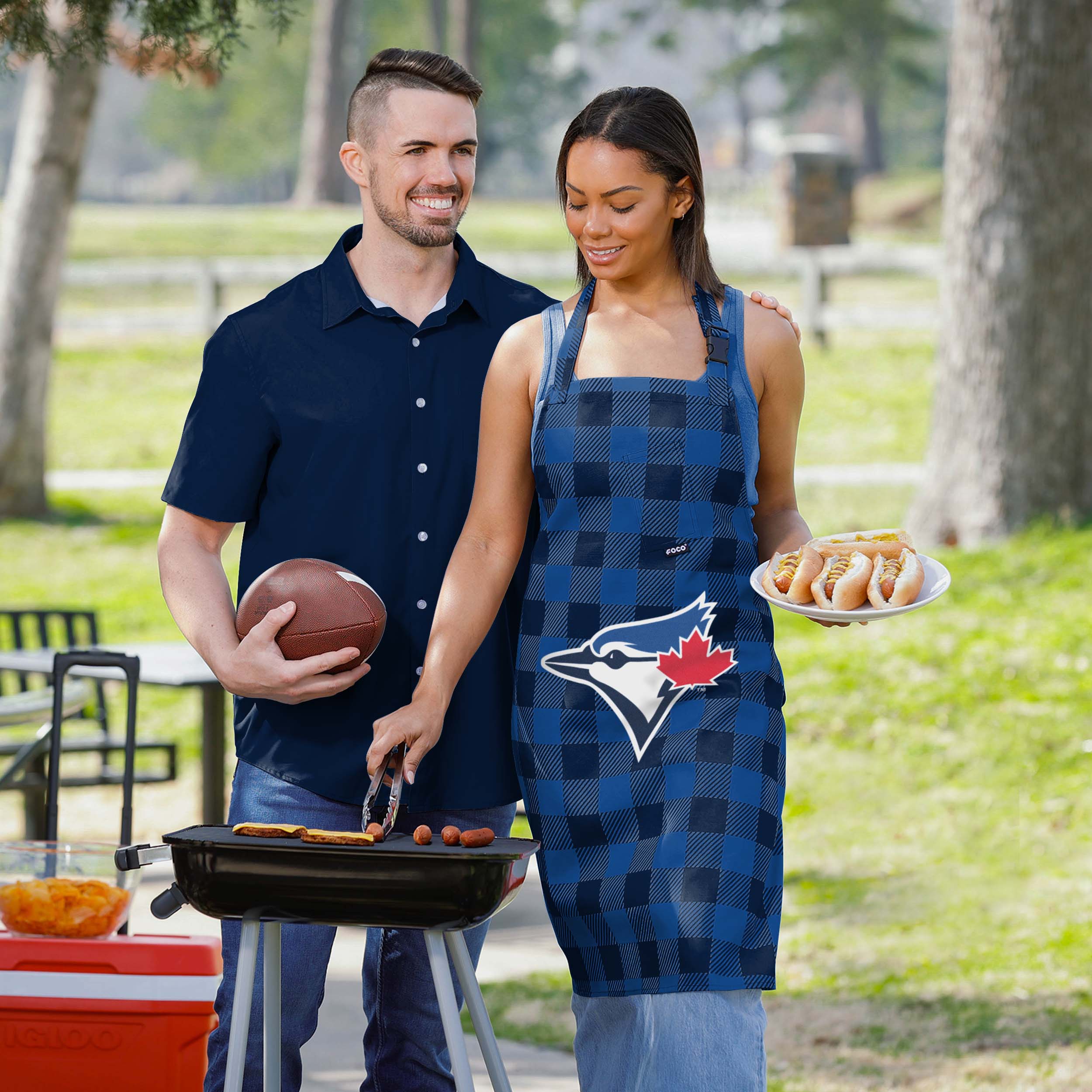 Toronto Blue Jays Plaid Apron - Image 5