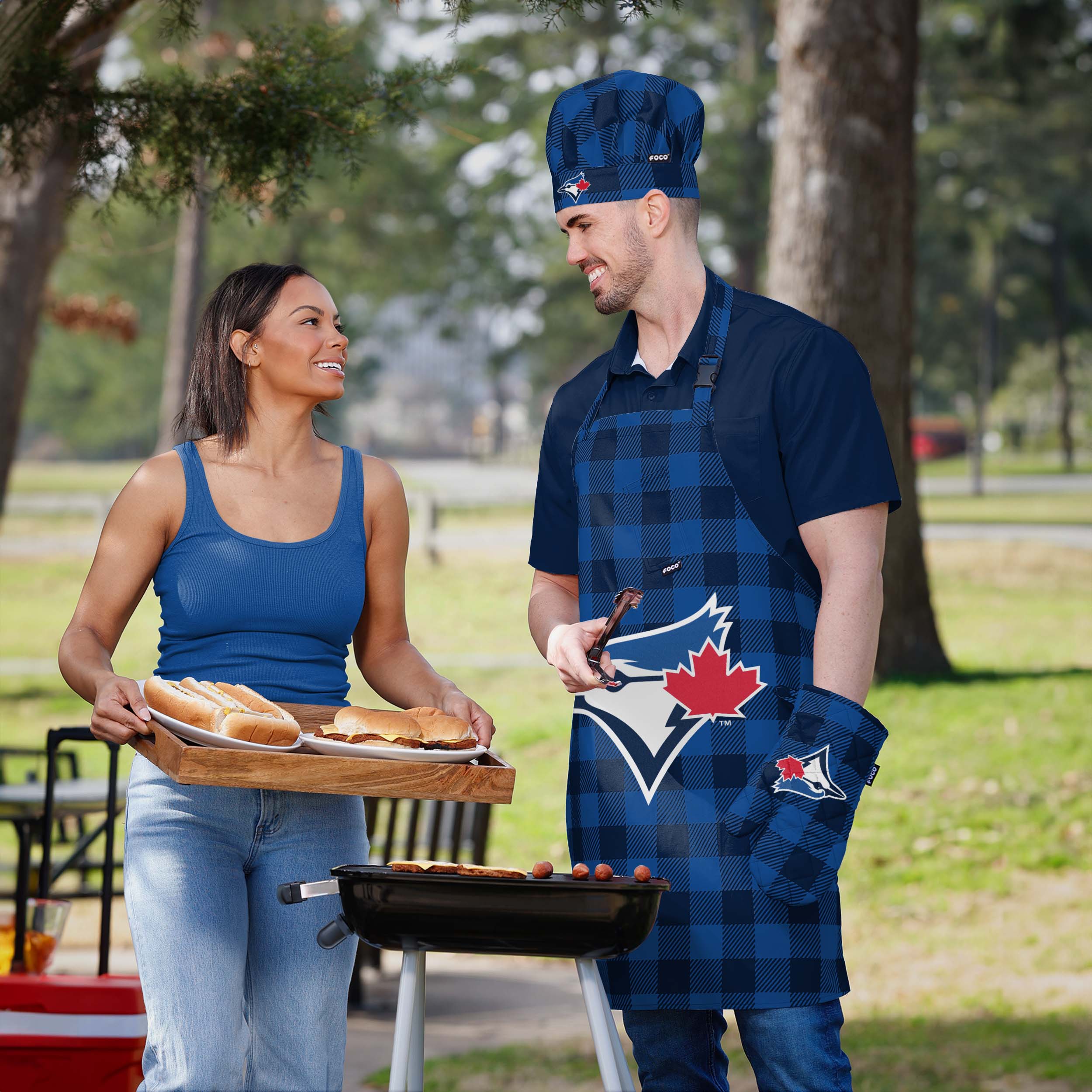Toronto Blue Jays Plaid Chef Set - Image 5