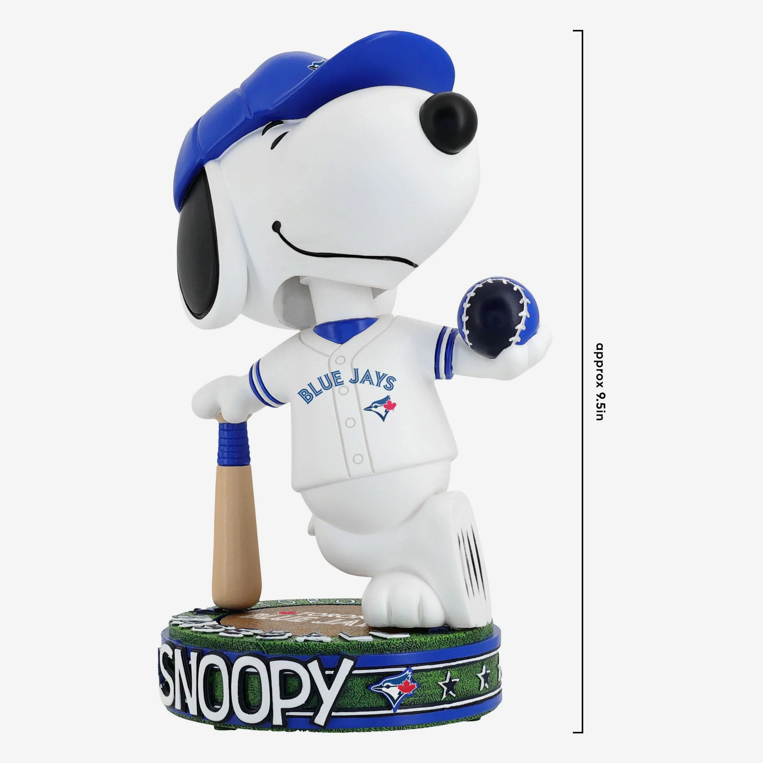 Toronto Blue Jays Snoopy Peanuts Batter Up Bighead Bobblehead - Image 4