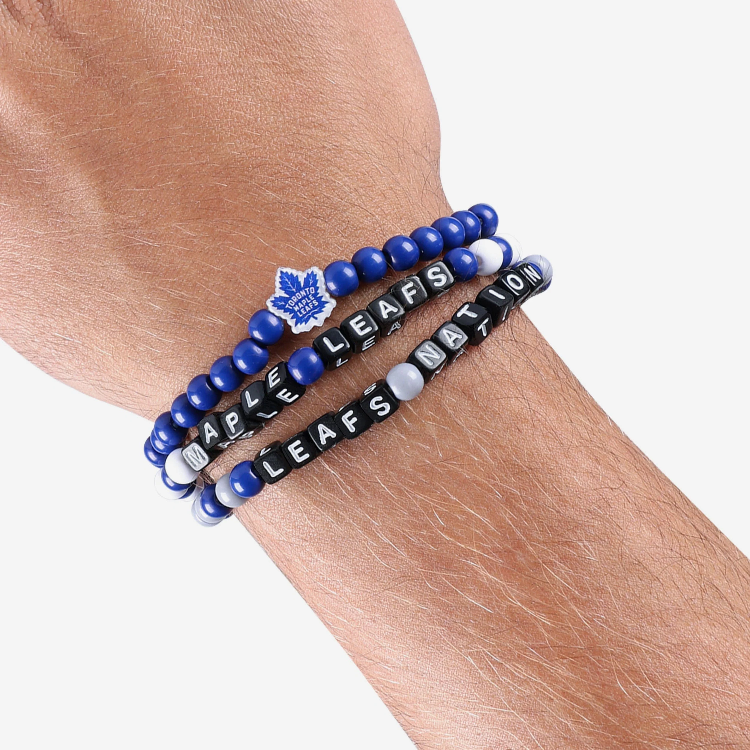 Toronto Maple Leafs 3 Pack Beaded Friendship Bracelet - Image 4