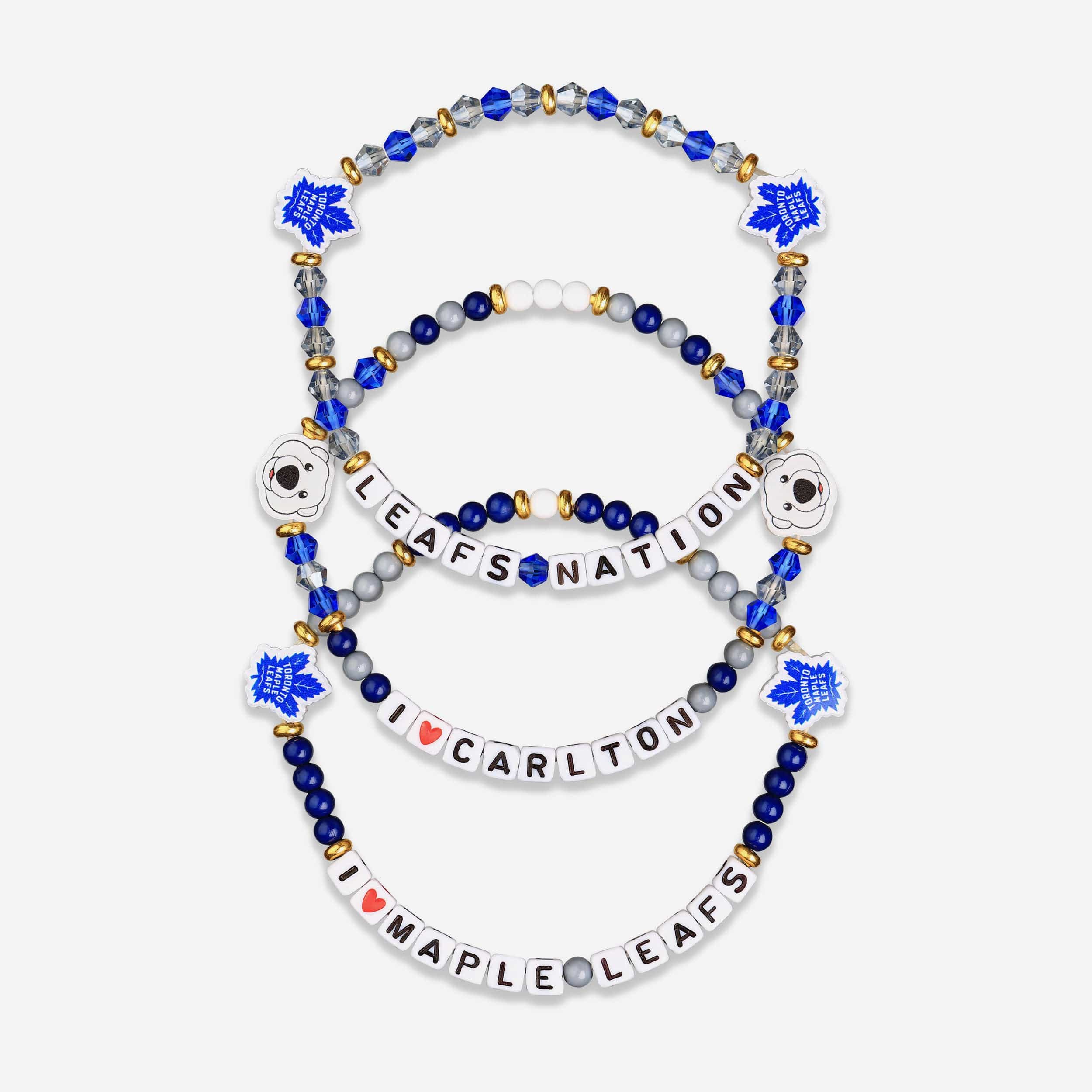 Toronto Maple Leafs 3 Pack Friendship Bracelet