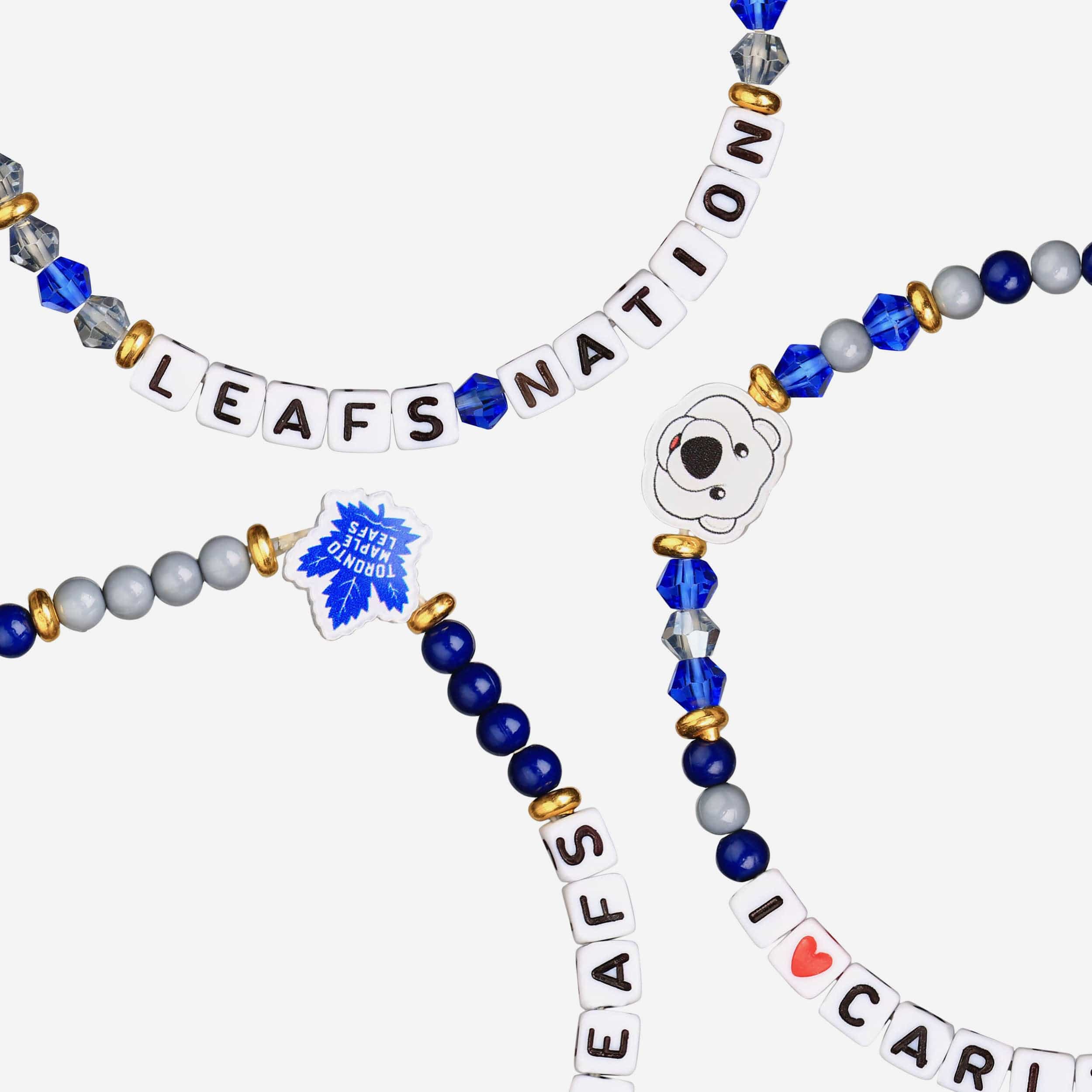 Toronto Maple Leafs 3 Pack Friendship Bracelet - Image 2