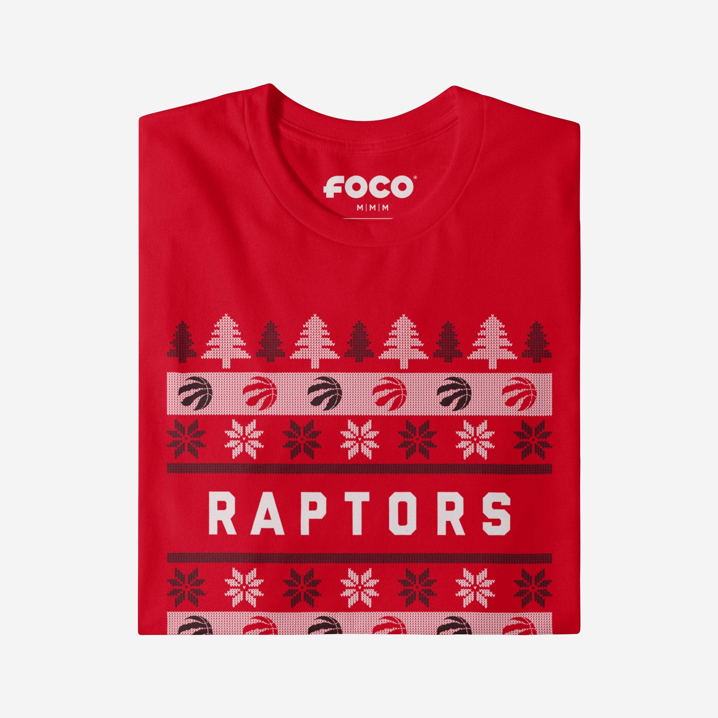 Toronto Raptors Holiday Sweater T-Shirt - Image 4