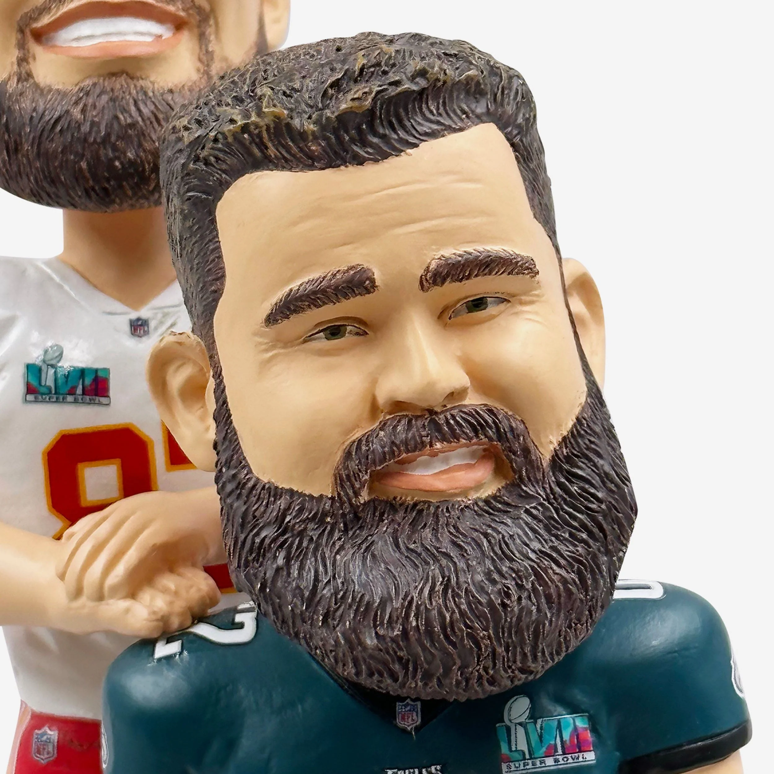 Travis Kelce & Jason Kelce Kansas City Chiefs & Philadelphia Eagles Dual Bobblehead - Image 3