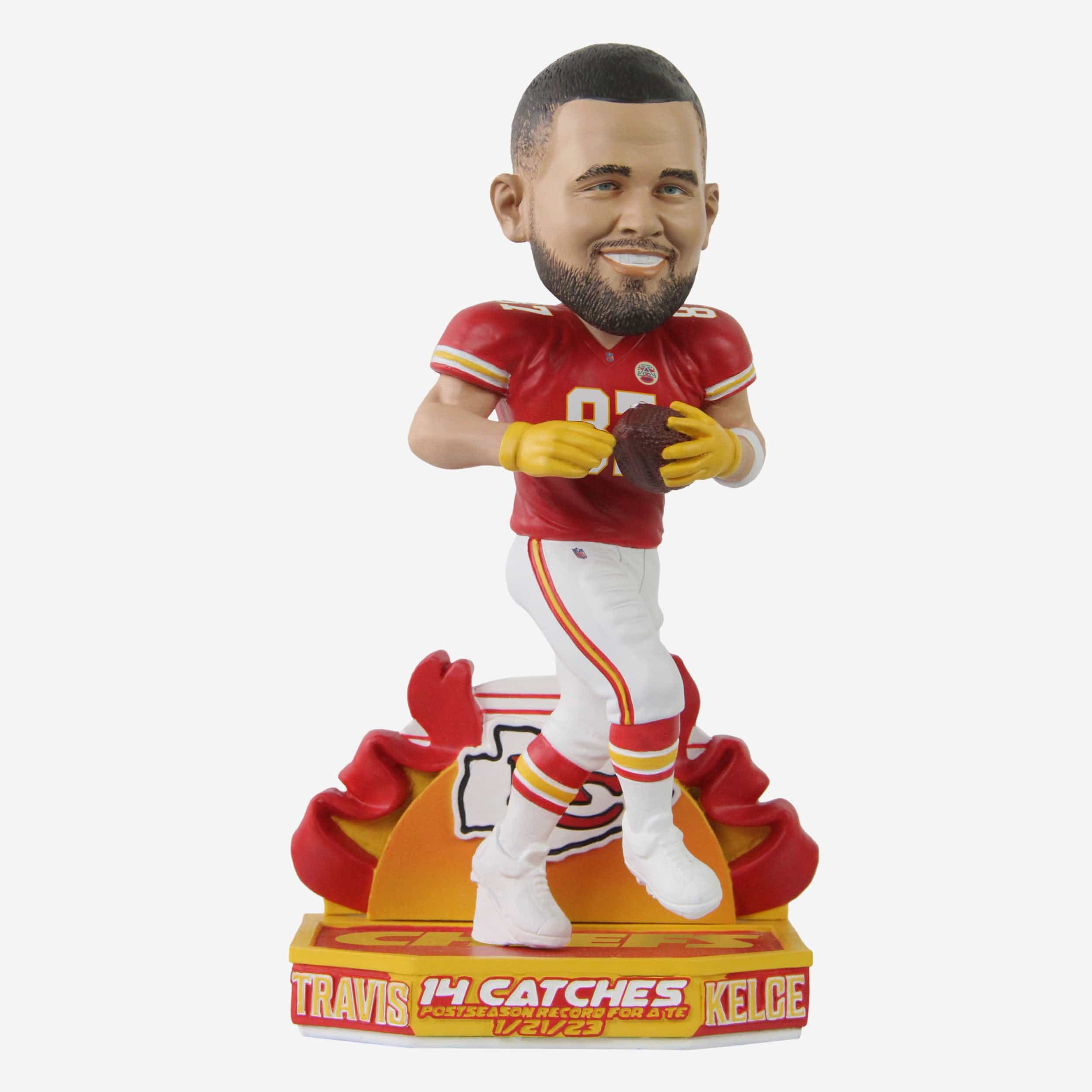 Travis Kelce Kansas City Chiefs 14 Reception Playoff Game Bobblehead
