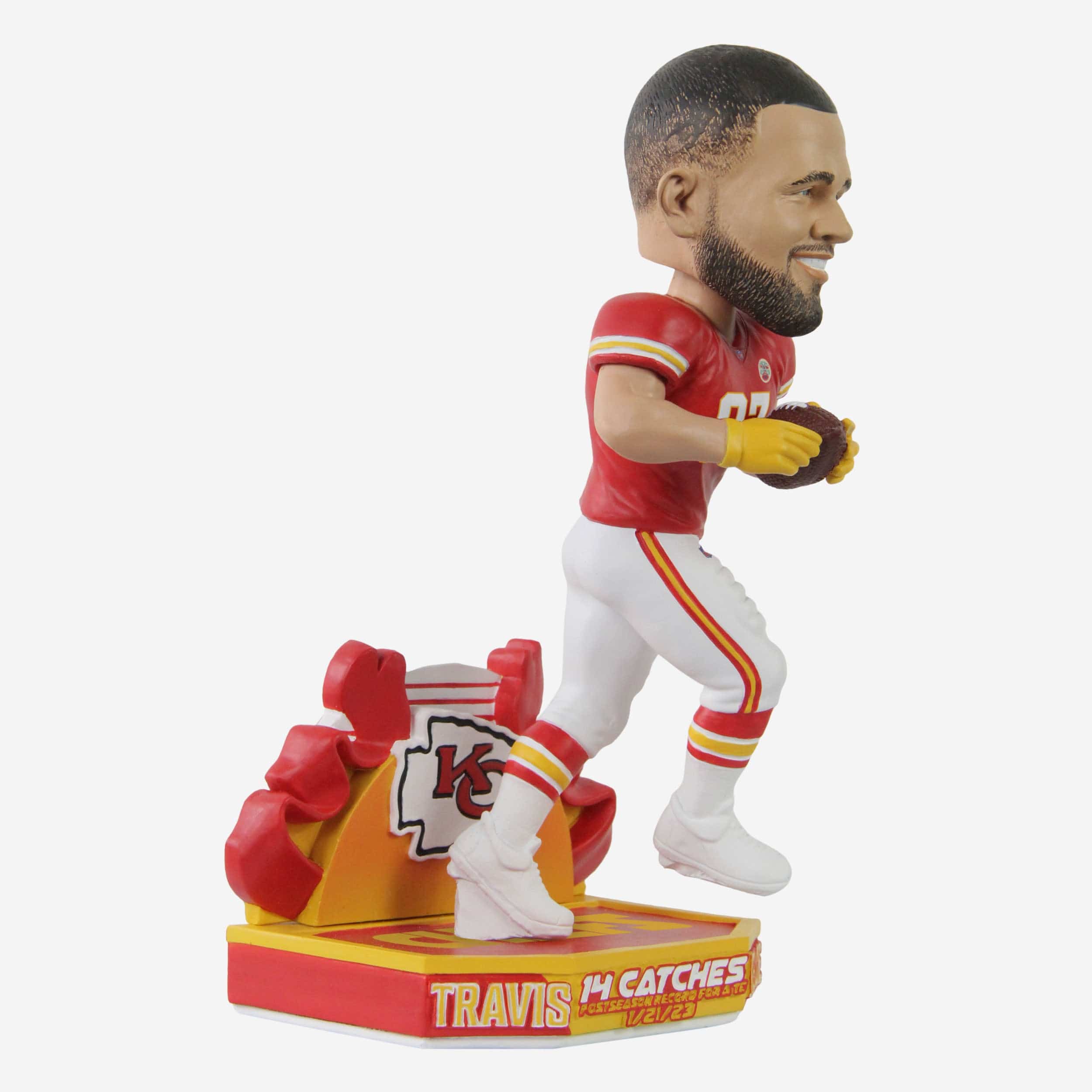 Travis Kelce Kansas City Chiefs 14 Reception Playoff Game Bobblehead - Image 4