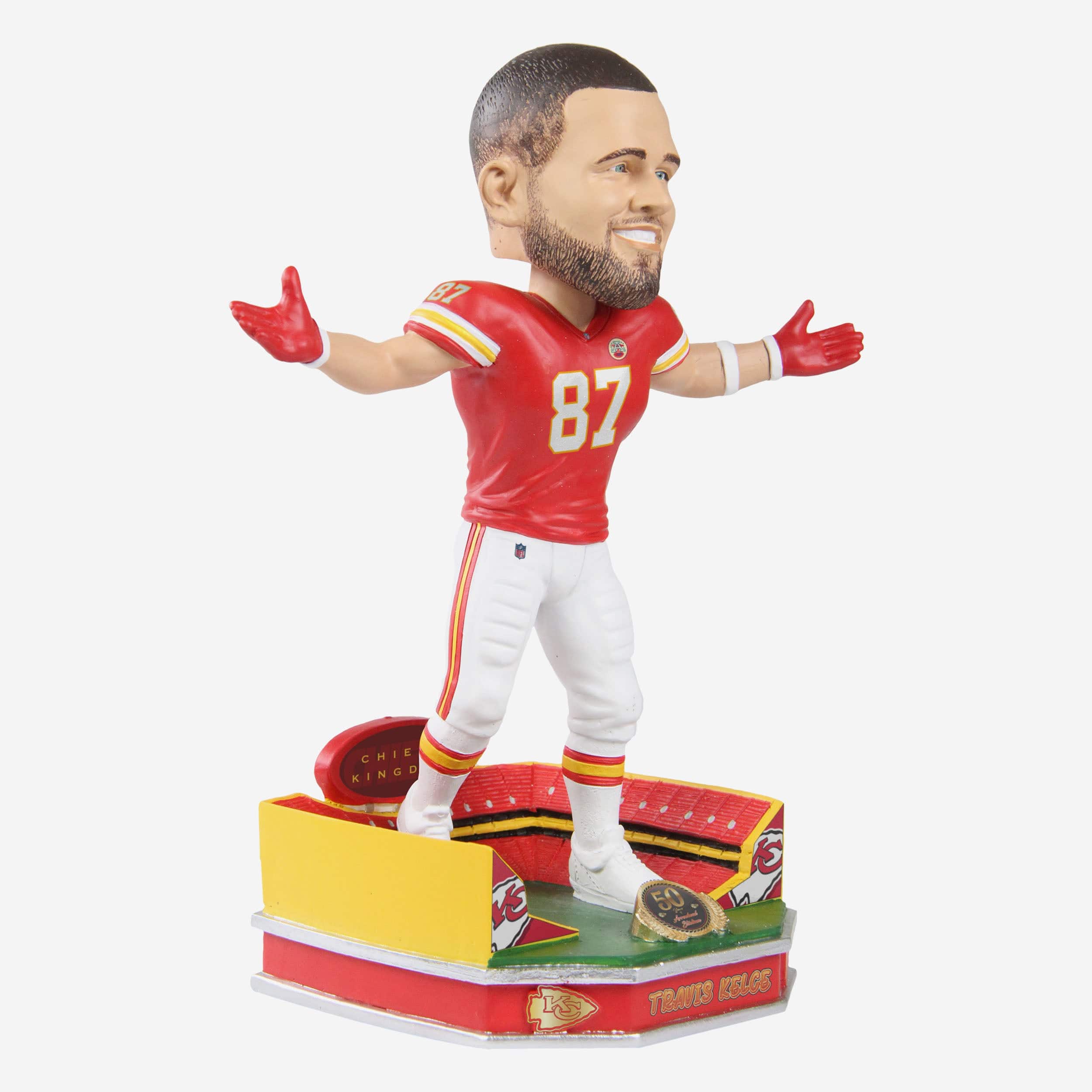 Travis Kelce Kansas City Chiefs Arrowhead Stadium 50th Anniversary Bobblehead - Image 4