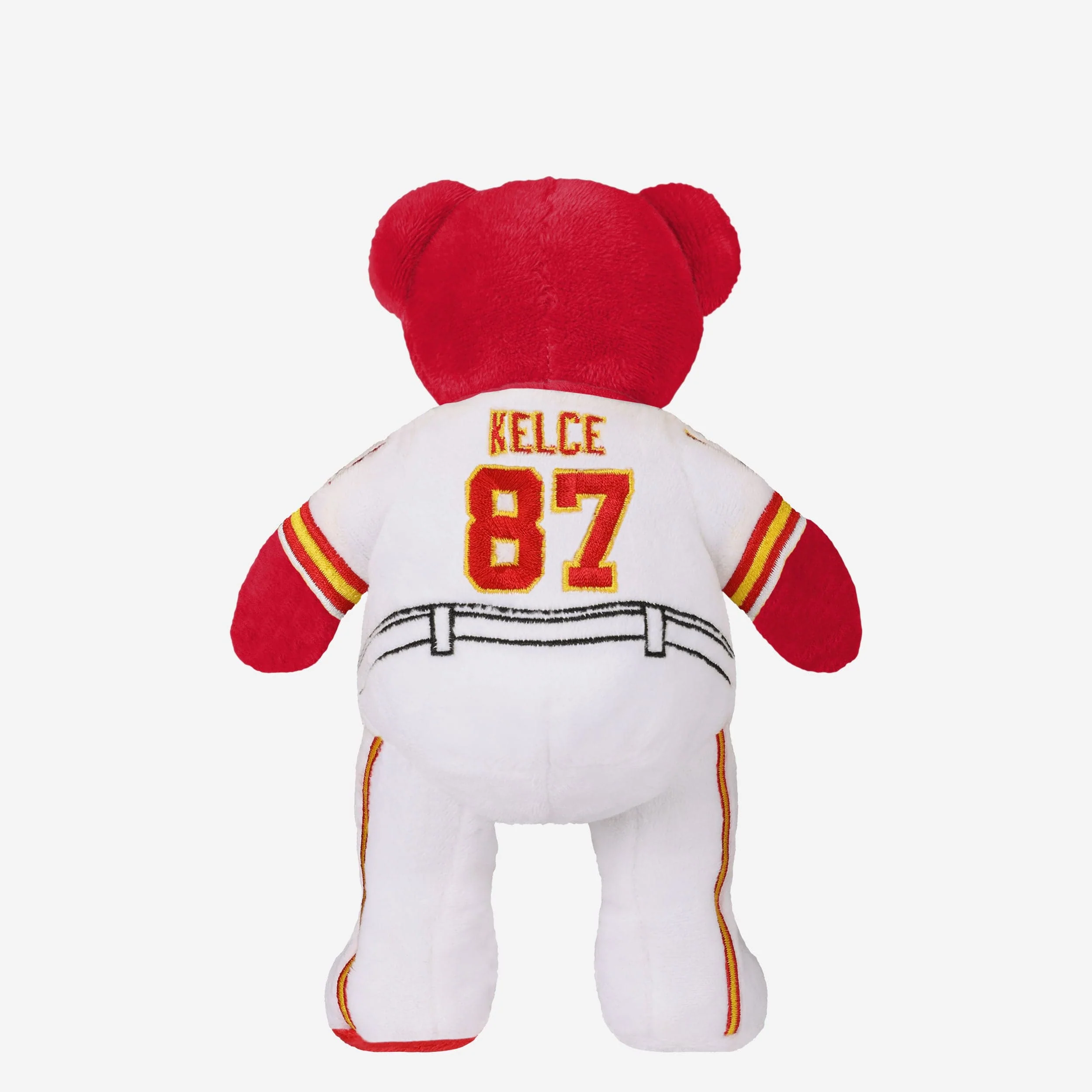 Travis Kelce Kansas City Chiefs Away Uniform Team Beans Embroidered Player Bear - Image 2