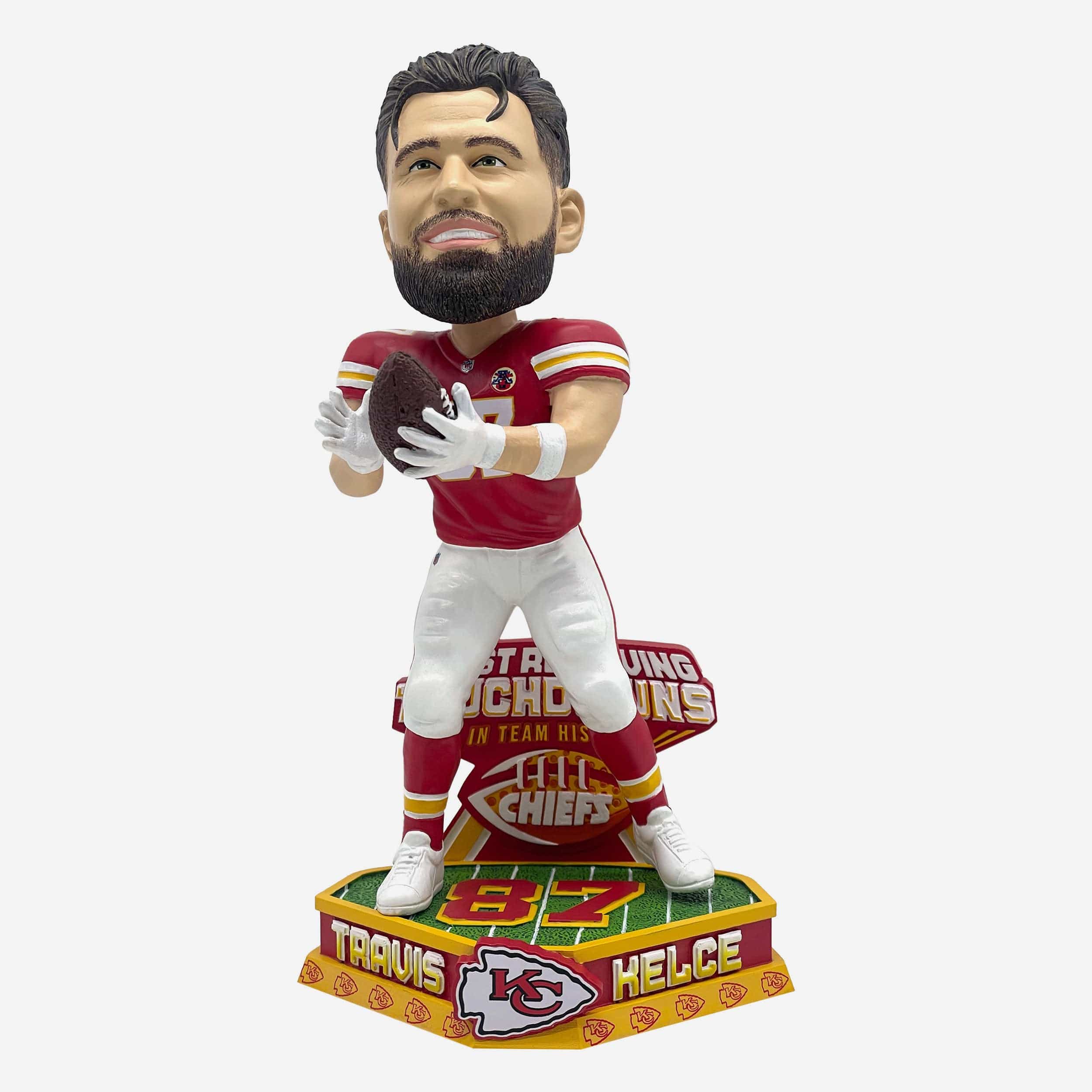 Travis Kelce Kansas City Chiefs Career Franchise Touchdown Catch Record Bobblehead