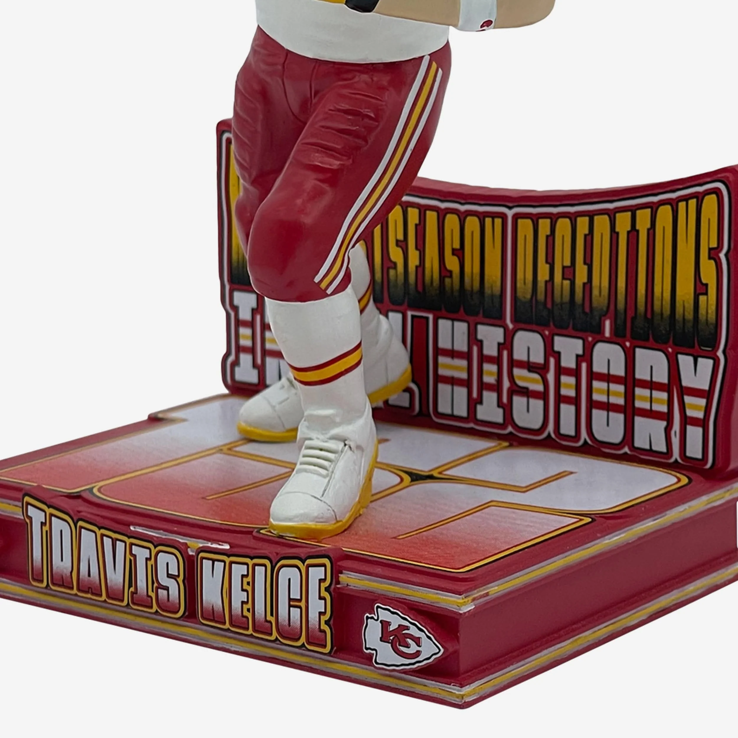 Travis Kelce Kansas City Chiefs Career Postseason Reception Record Bobblehead - Image 3