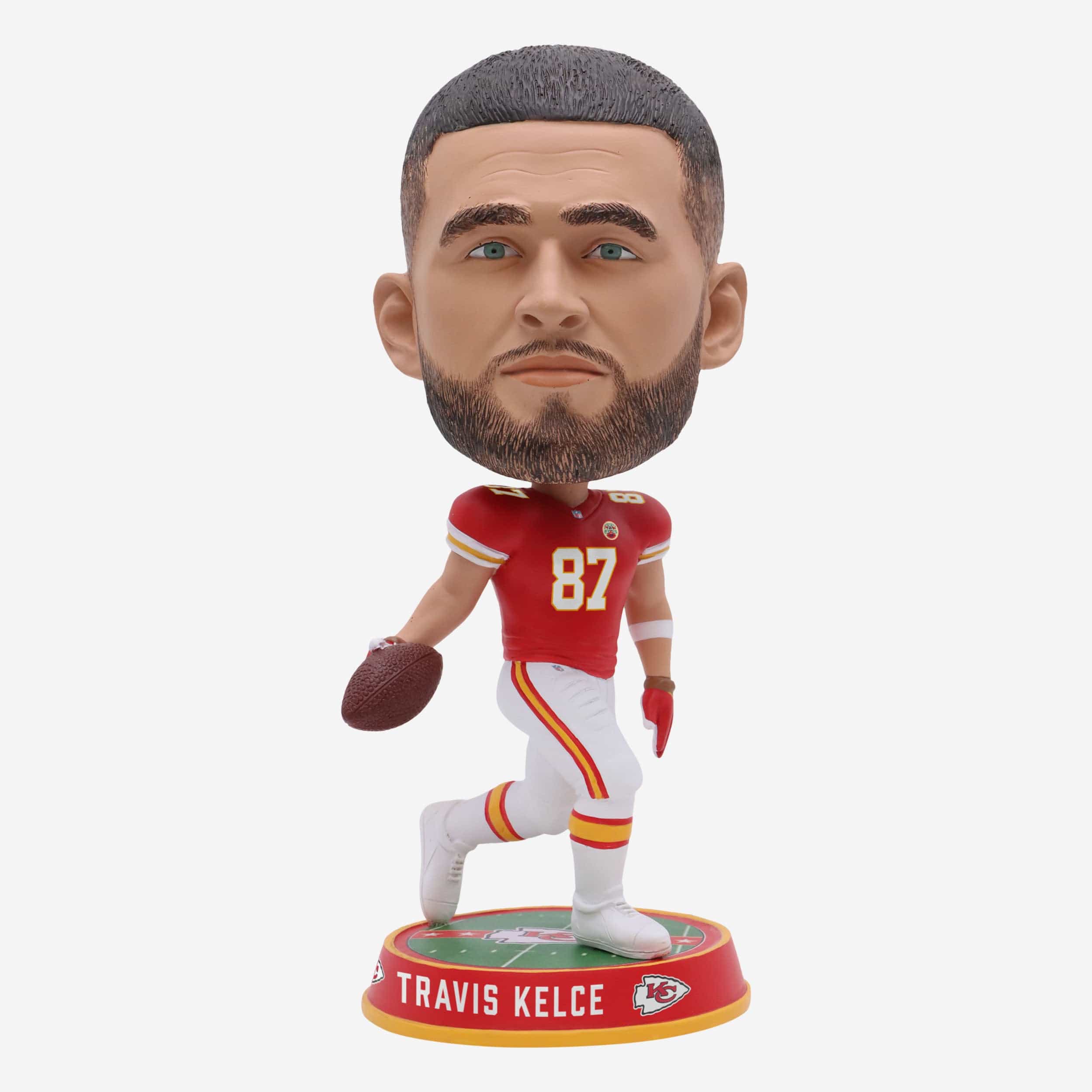 Travis Kelce Kansas City Chiefs Field Stripe Bighead Bobblehead