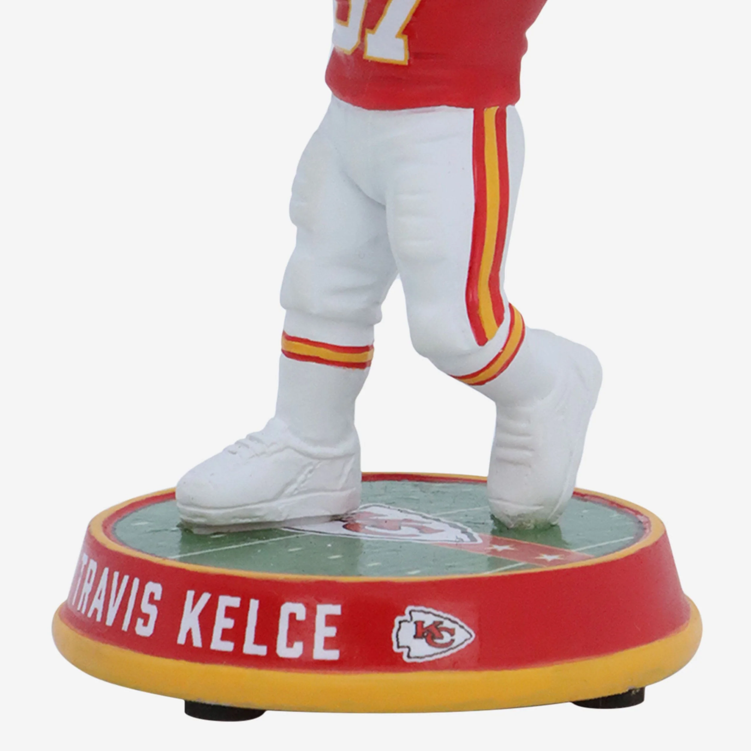 Travis Kelce Kansas City Chiefs Field Stripe Mini Bighead Bobblehead - Image 3