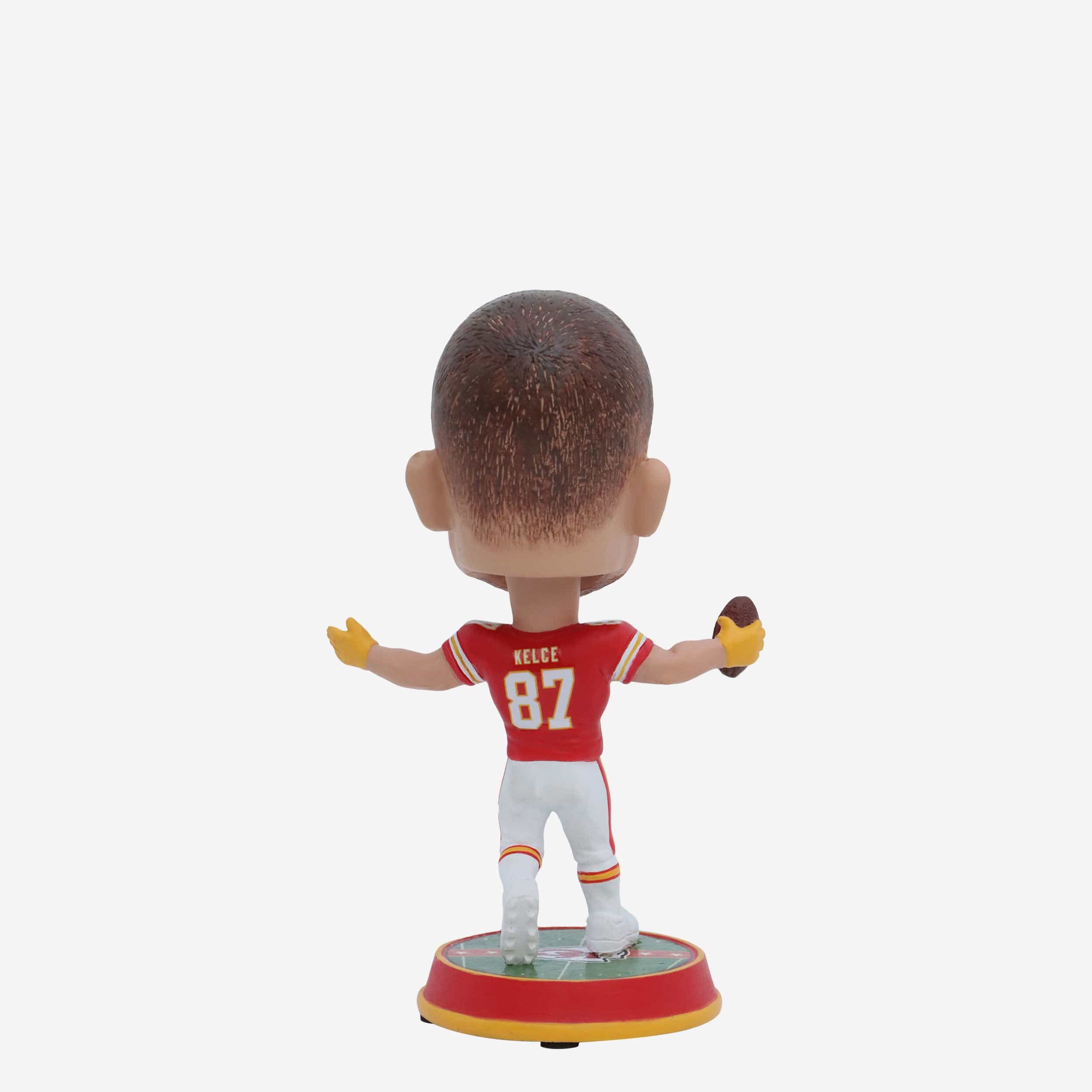 Travis Kelce Kansas City Chiefs Field Stripe Mini Bighead Bobblehead - Image 5