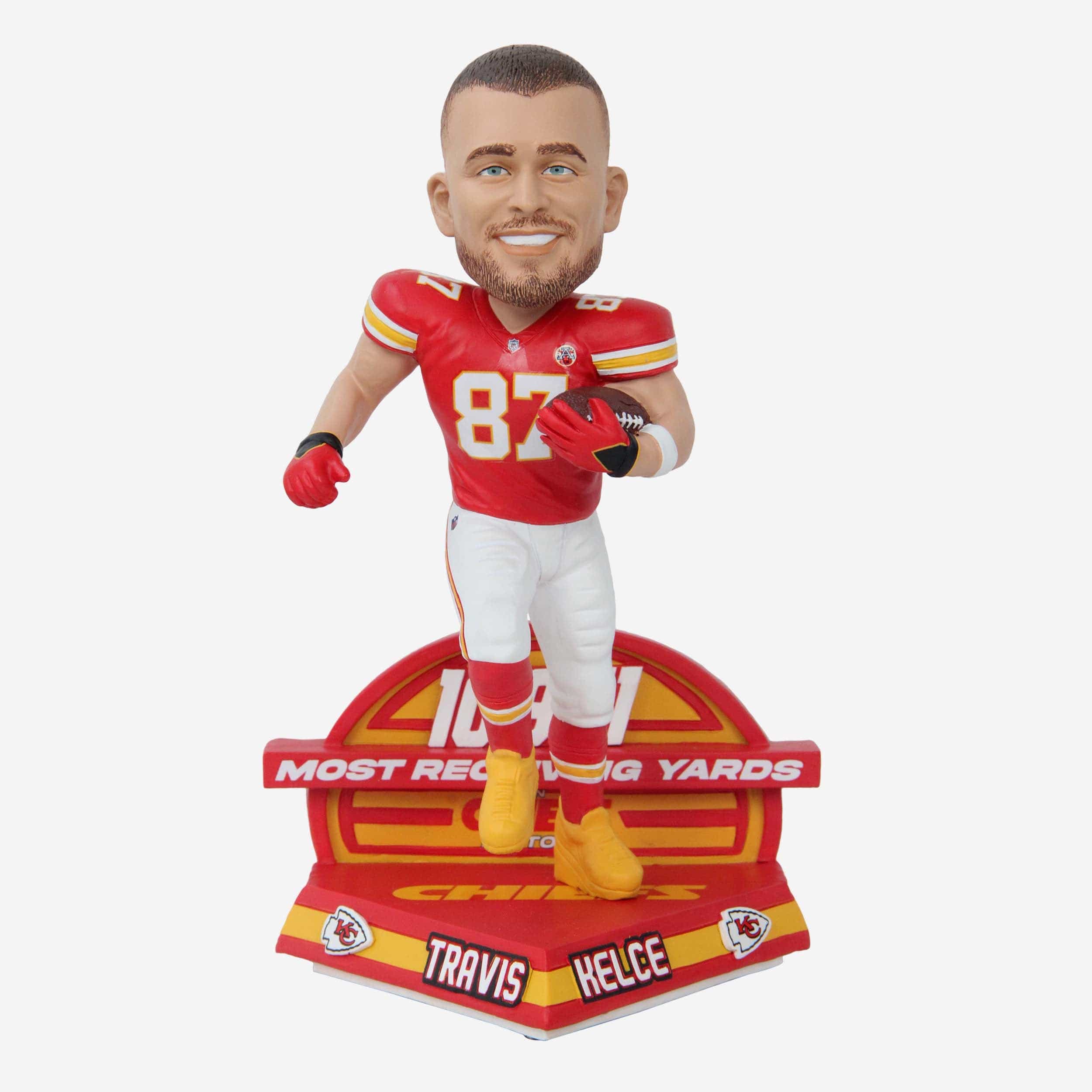 Travis Kelce Kansas City Chiefs Franchise Receiving Yards Record Bobblehead