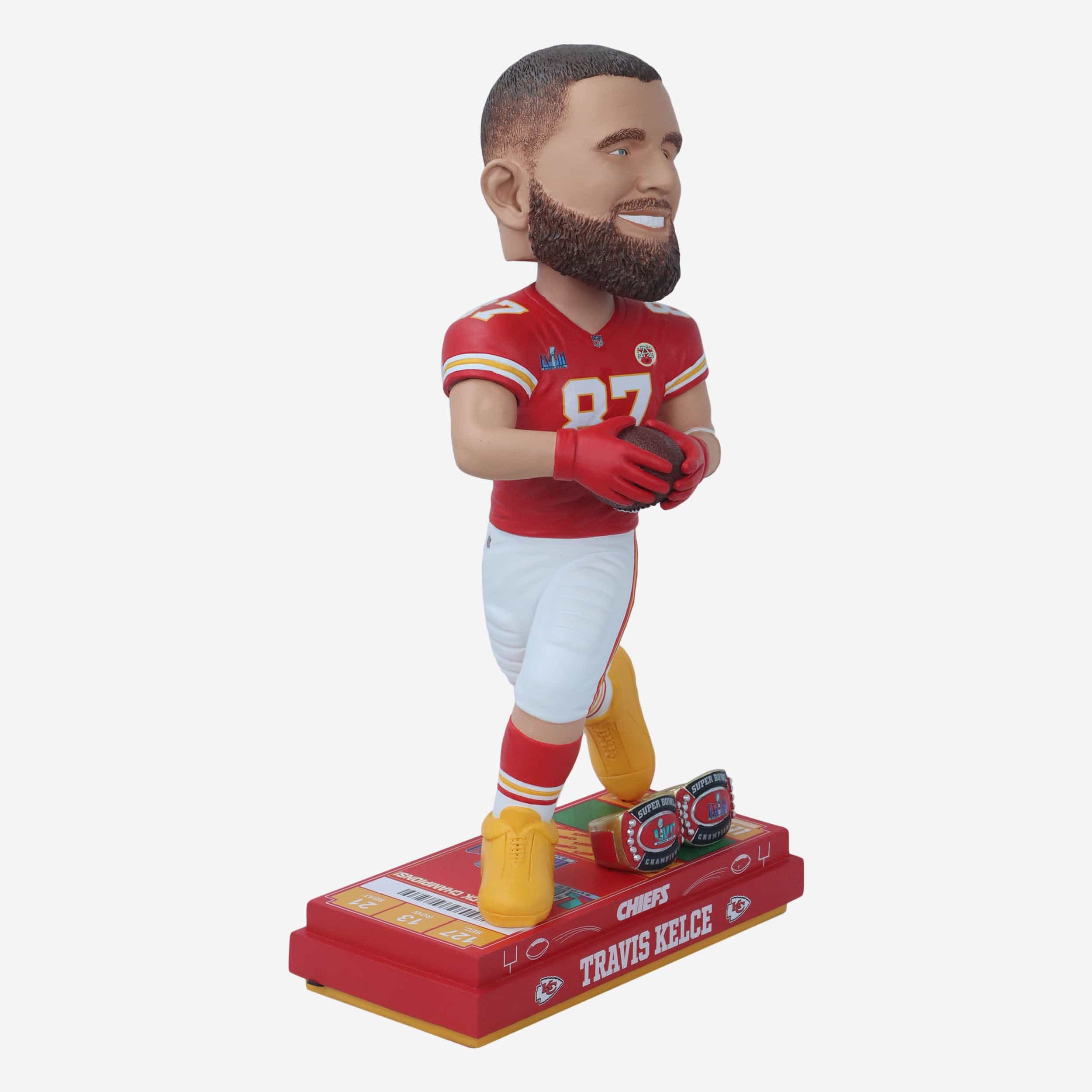 Travis Kelce Kansas City Chiefs Super Bowl LVIII Champions 18 in Bobblehead - Image 4