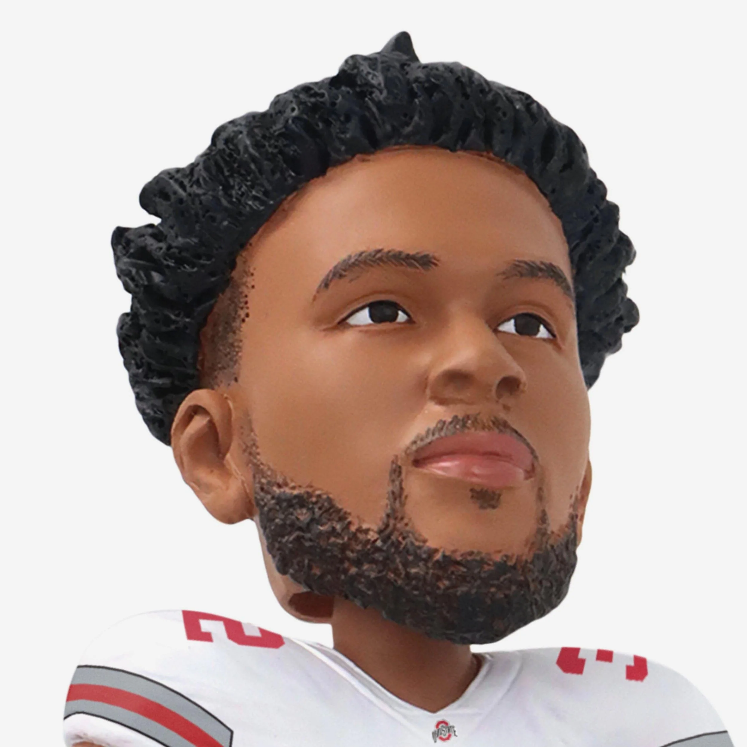 TreVeyon Henderson Ohio State Buckeyes White Jersey Gate Series Bobblehead - Image 2