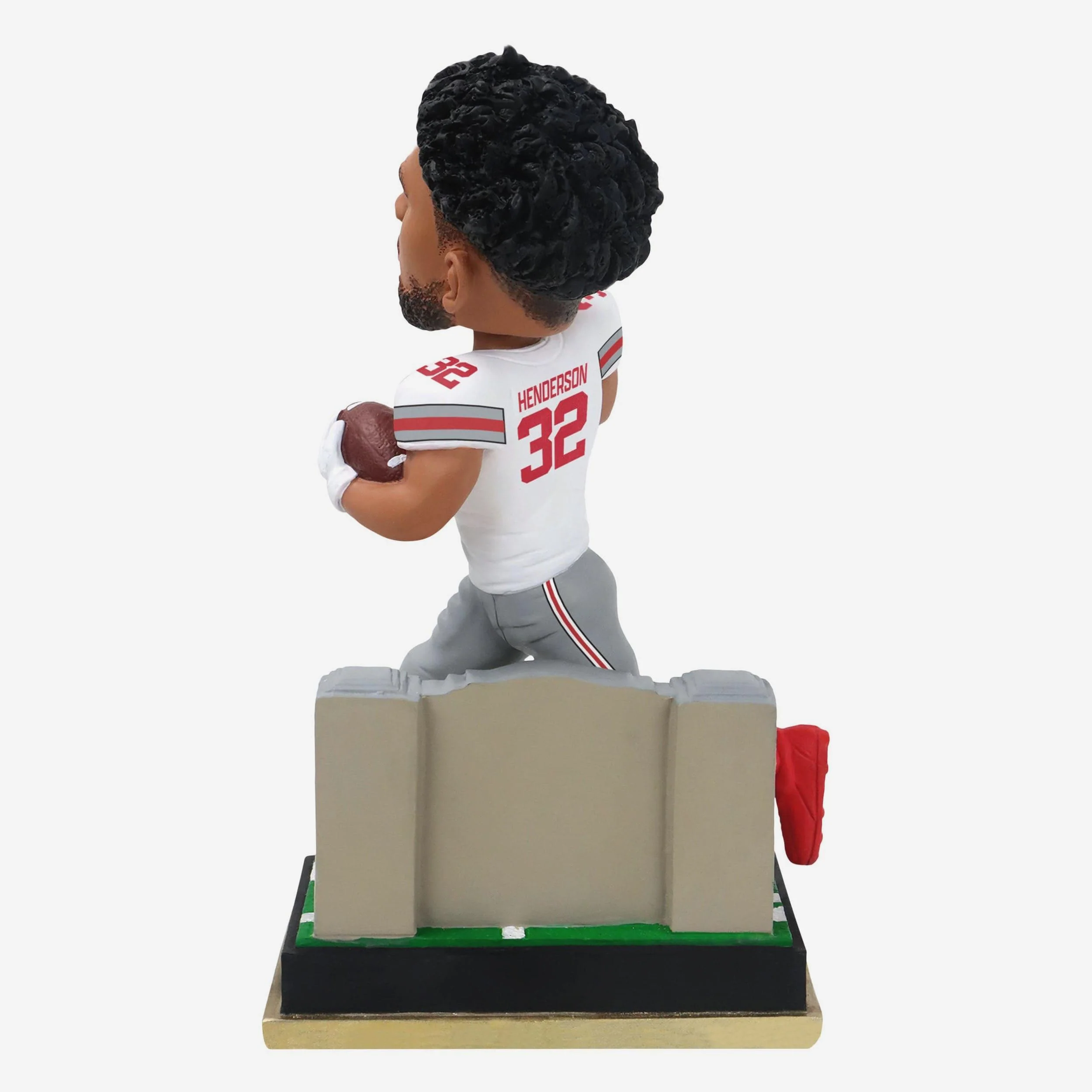 TreVeyon Henderson Ohio State Buckeyes White Jersey Gate Series Bobblehead - Image 5