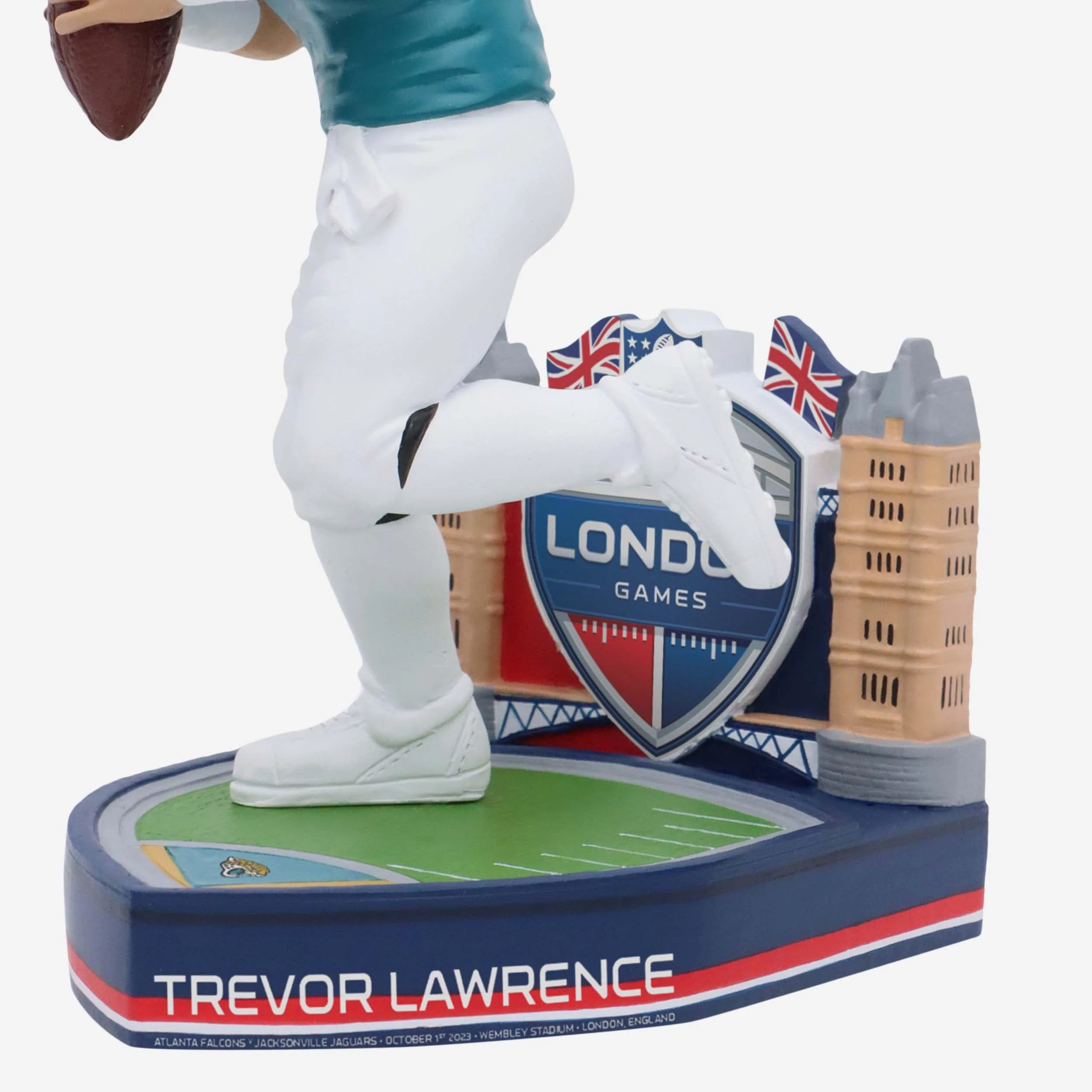 Trevor Lawrence Jacksonville Jaguars 2023 International Game Bobblehead - Image 3