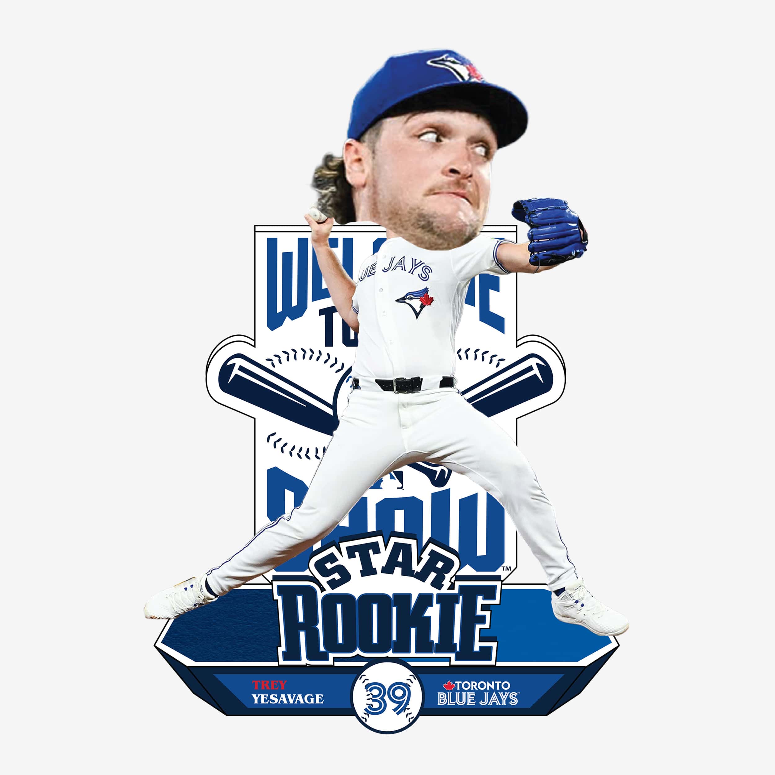 Trey Yesavage Toronto Blue Jays Star Rookie Bobblehead