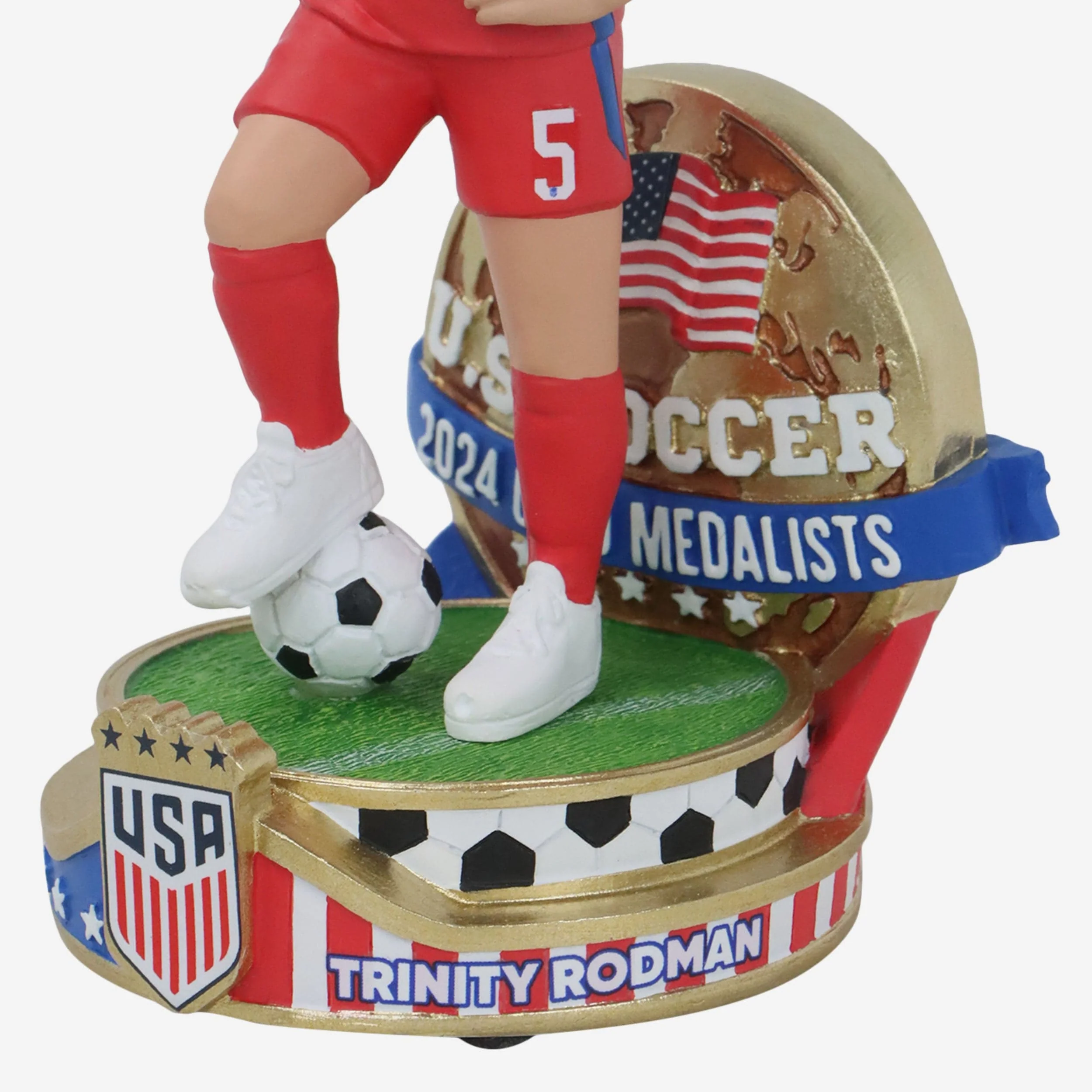 Trinity Rodman US Women's National Soccer Team Gold Medal Bobblehead - Image 3