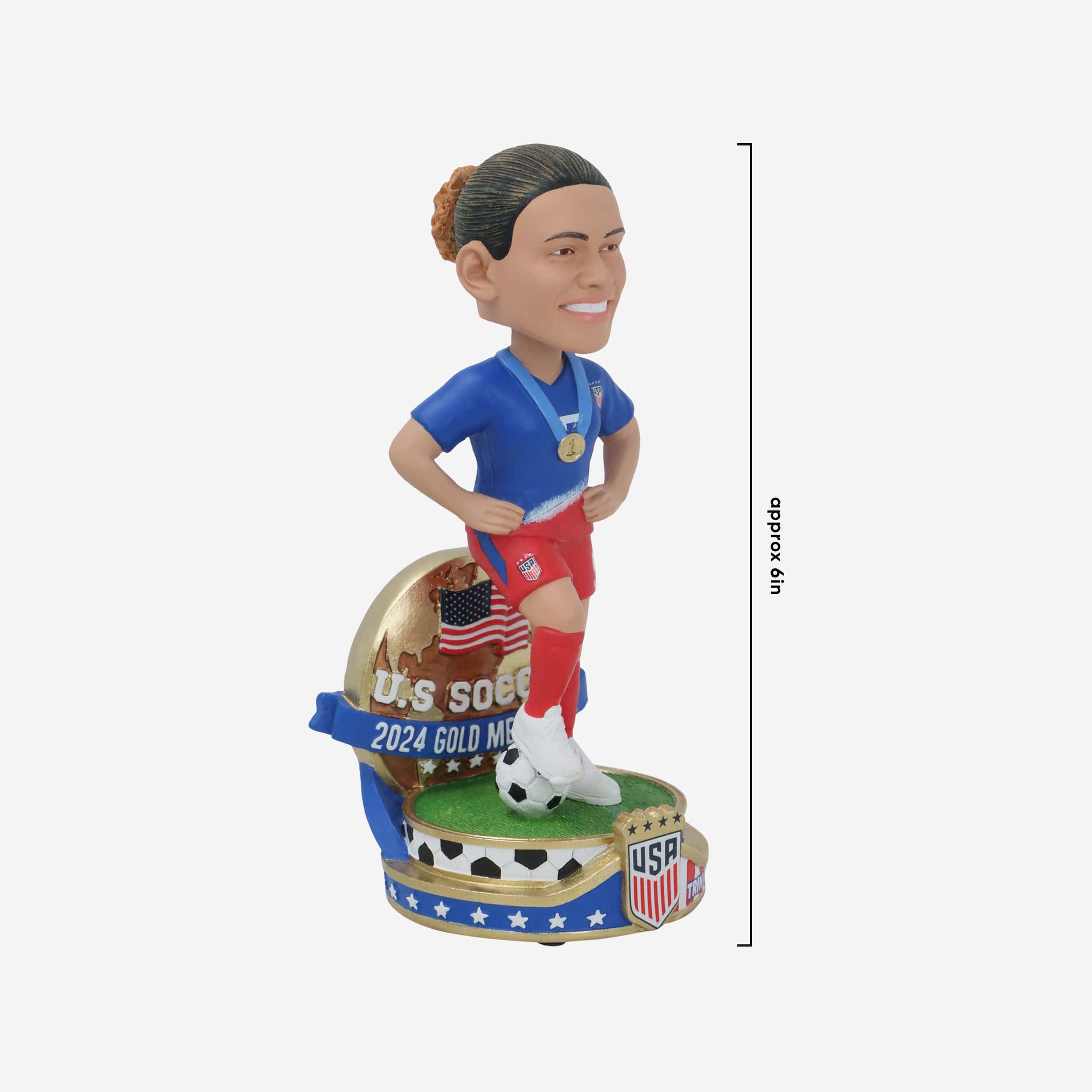 Trinity Rodman US Women's National Soccer Team Gold Medal Bobblehead - Image 4