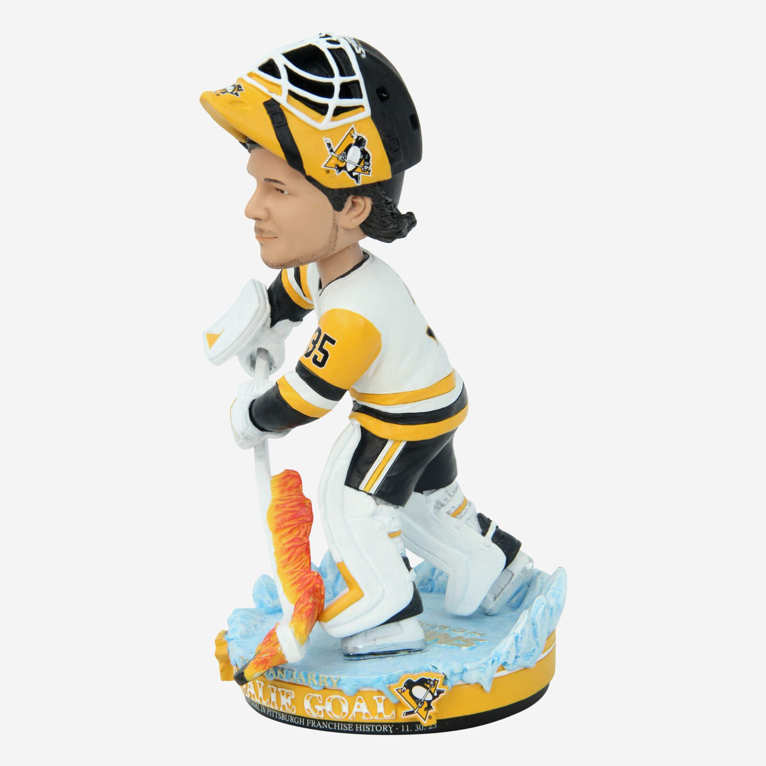 Tristan Jarry Pittsburgh Penguins Goalie Goal Bobblehead - Image 4