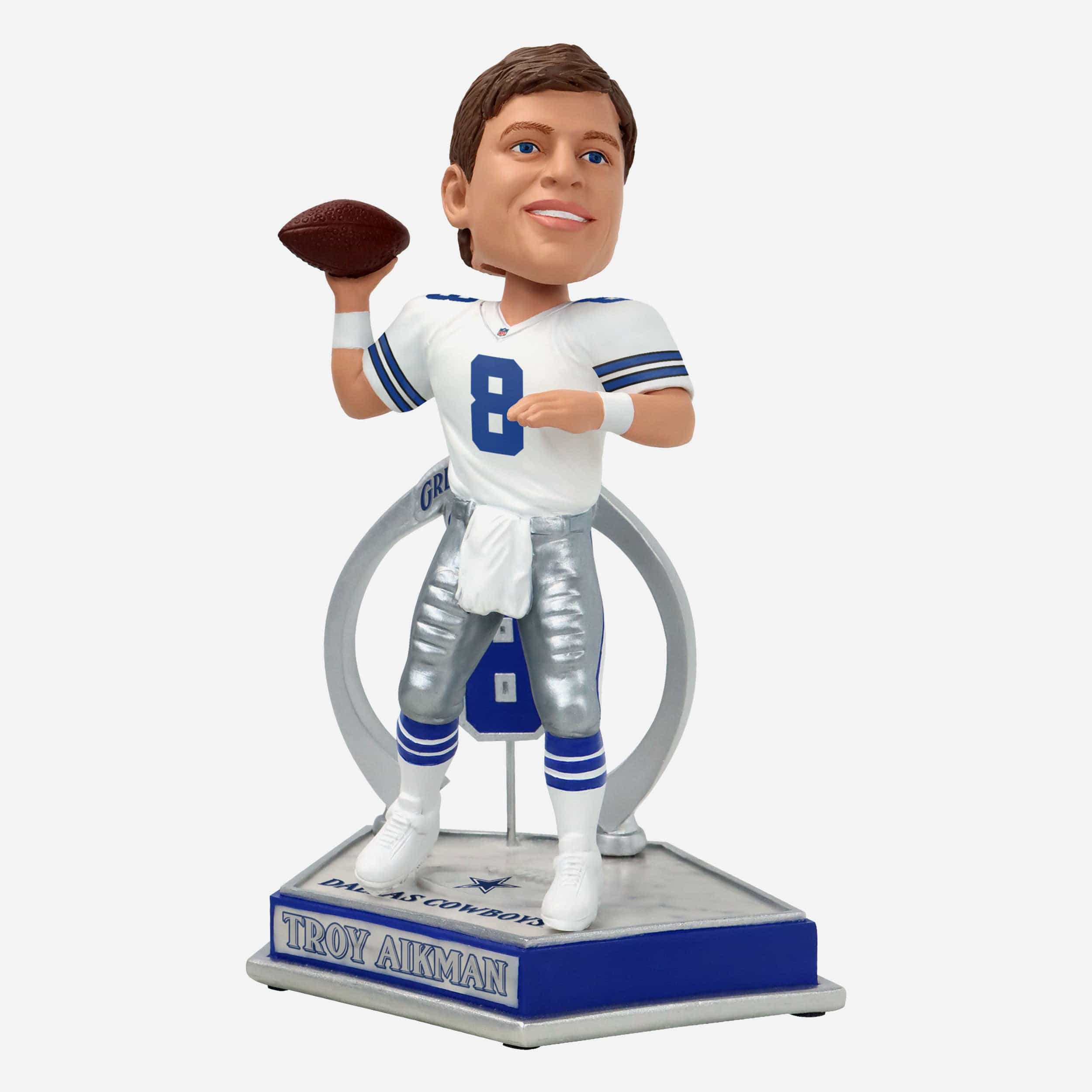 Troy Aikman Dallas Cowboys Legendary Number 8 Bobblehead - Image 4