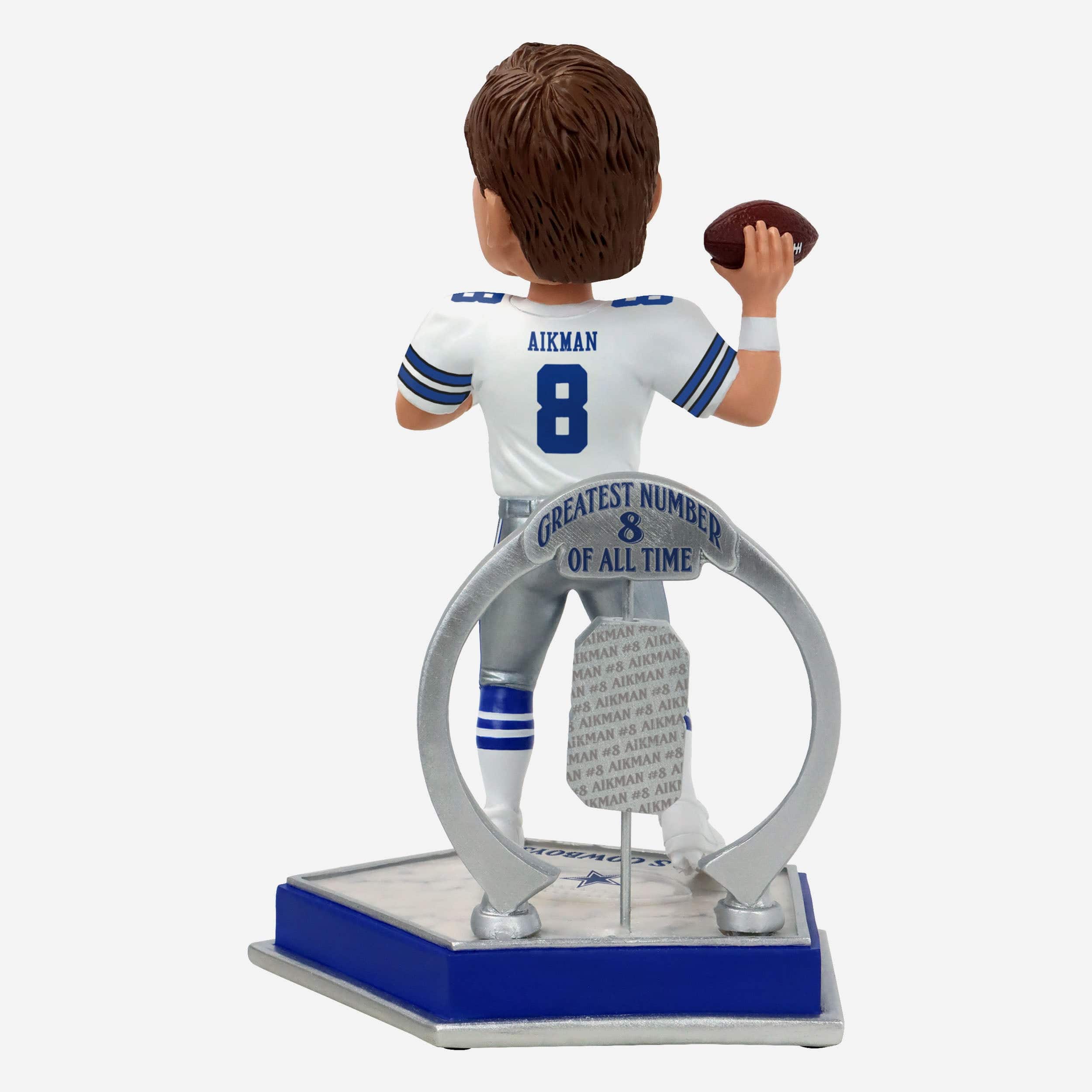 Troy Aikman Dallas Cowboys Legendary Number 8 Bobblehead - Image 5