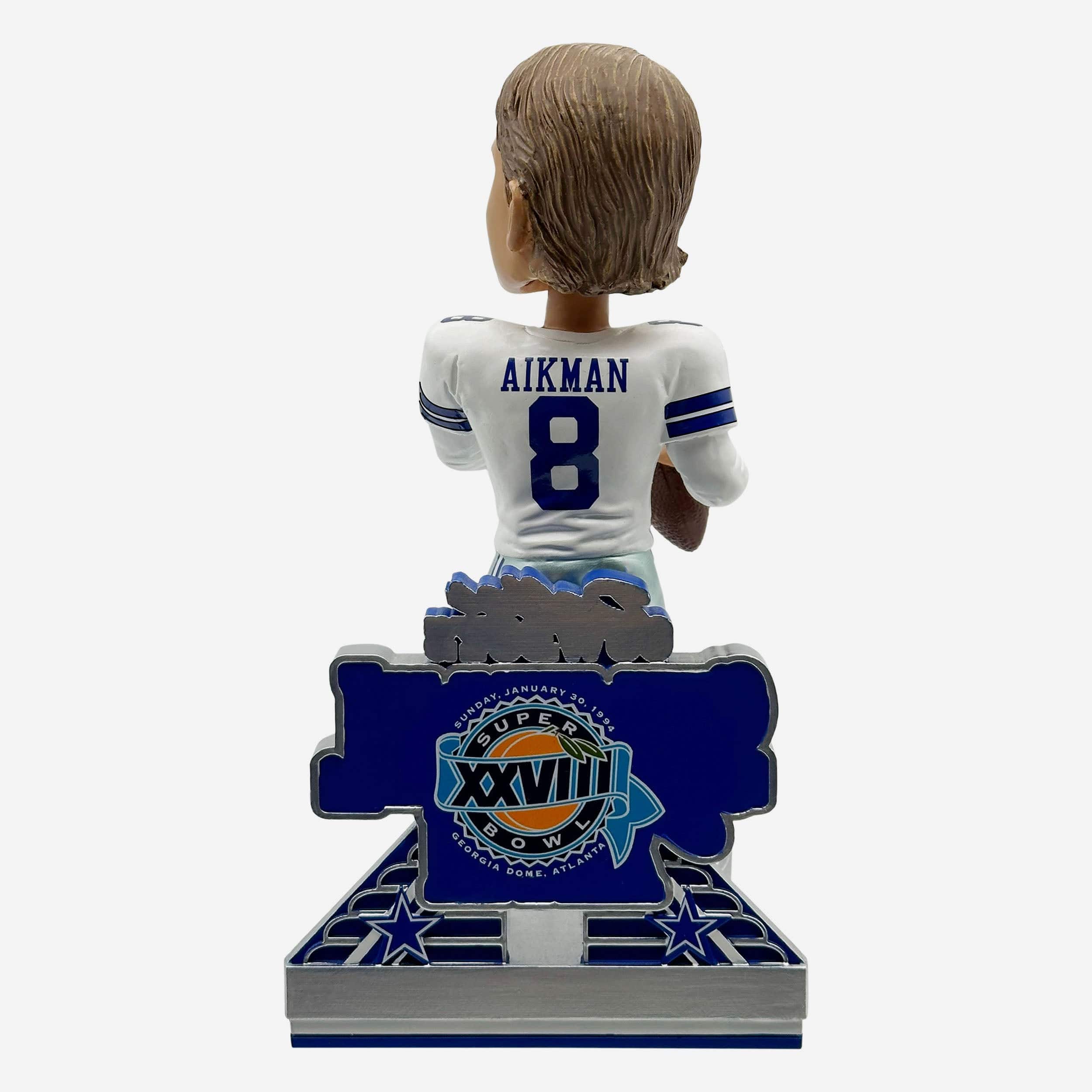 Troy Aikman Dallas Cowboys Super Bowl XXVIII Champions 30th Anniversary Bobblehead - Image 5