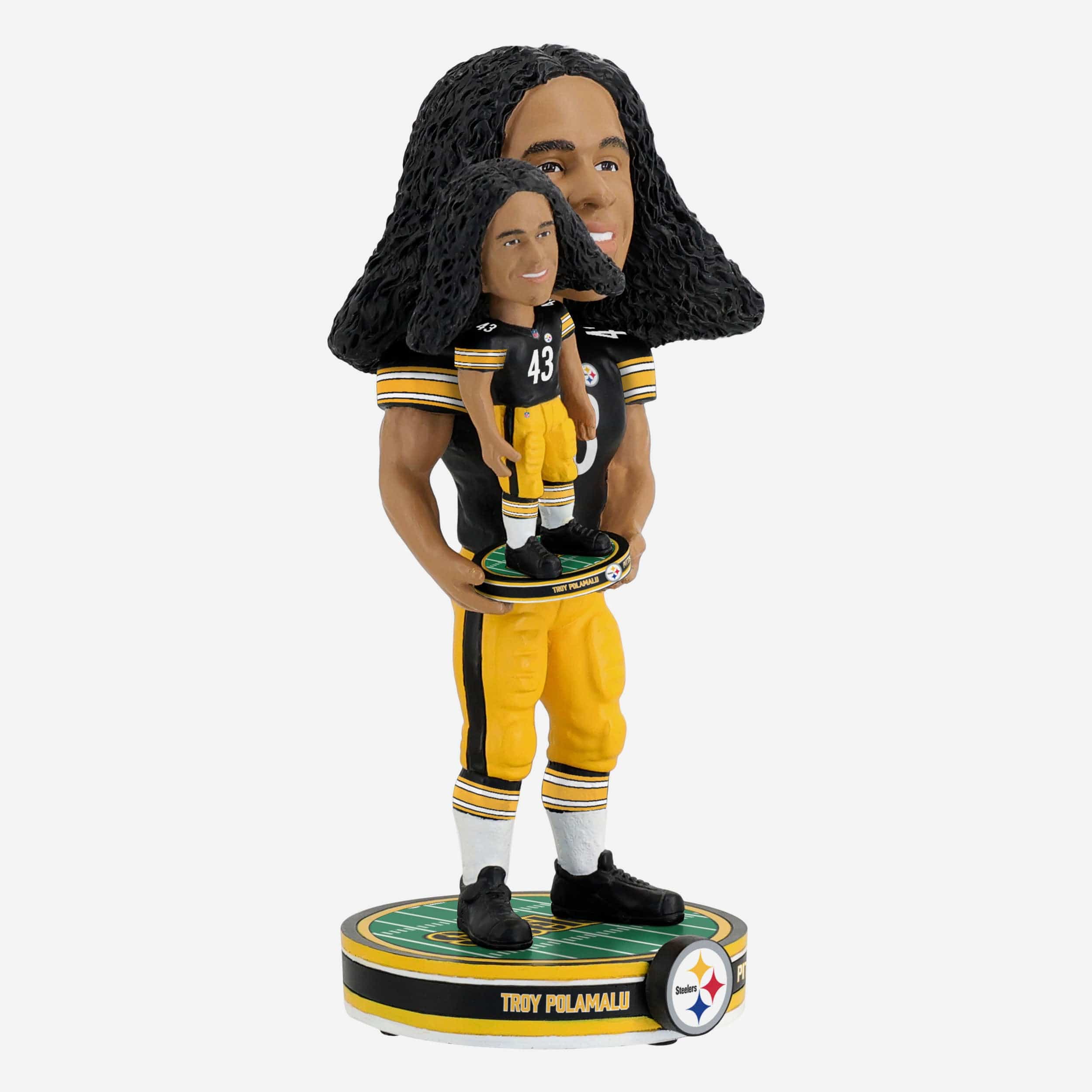 Troy Polamalu Pittsburgh Steelers Bobble Dubblz Bobblehead - Image 5